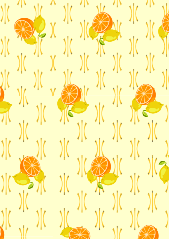 Oranges and Lemon Burst Wall Art Print, Eternal Art & Design - Eternal Art & Design
