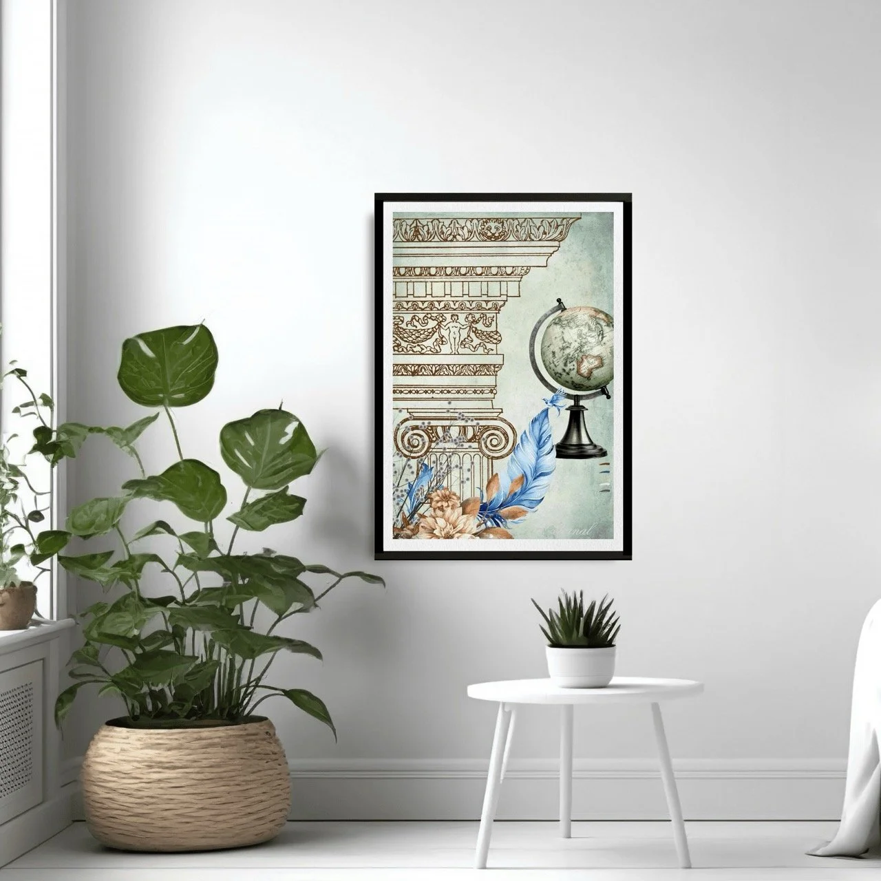 Vintage Architecture & Botanical Old World Print - Special Edition Wall Art Eternal Art Prints - Eternal Art & Design