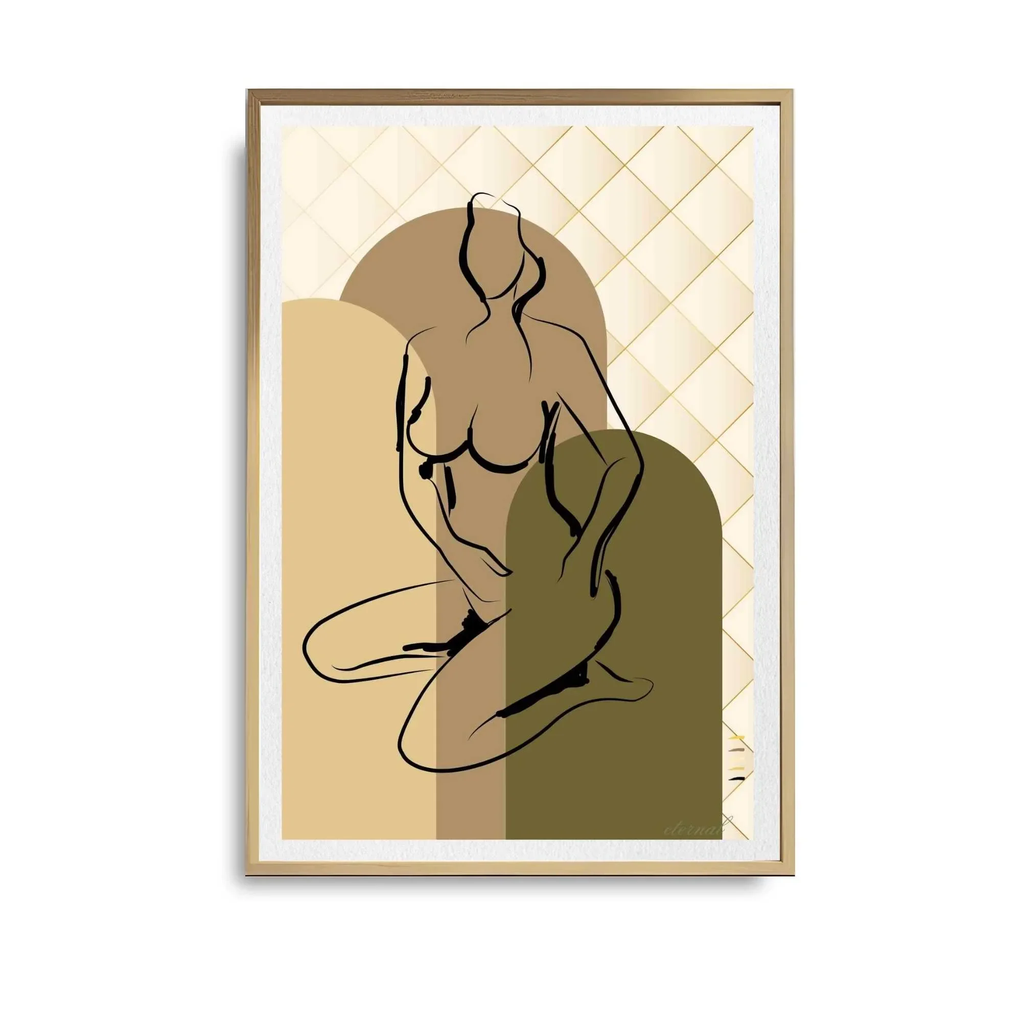 oak framed figure print. N10031 wht bg_converted.webp