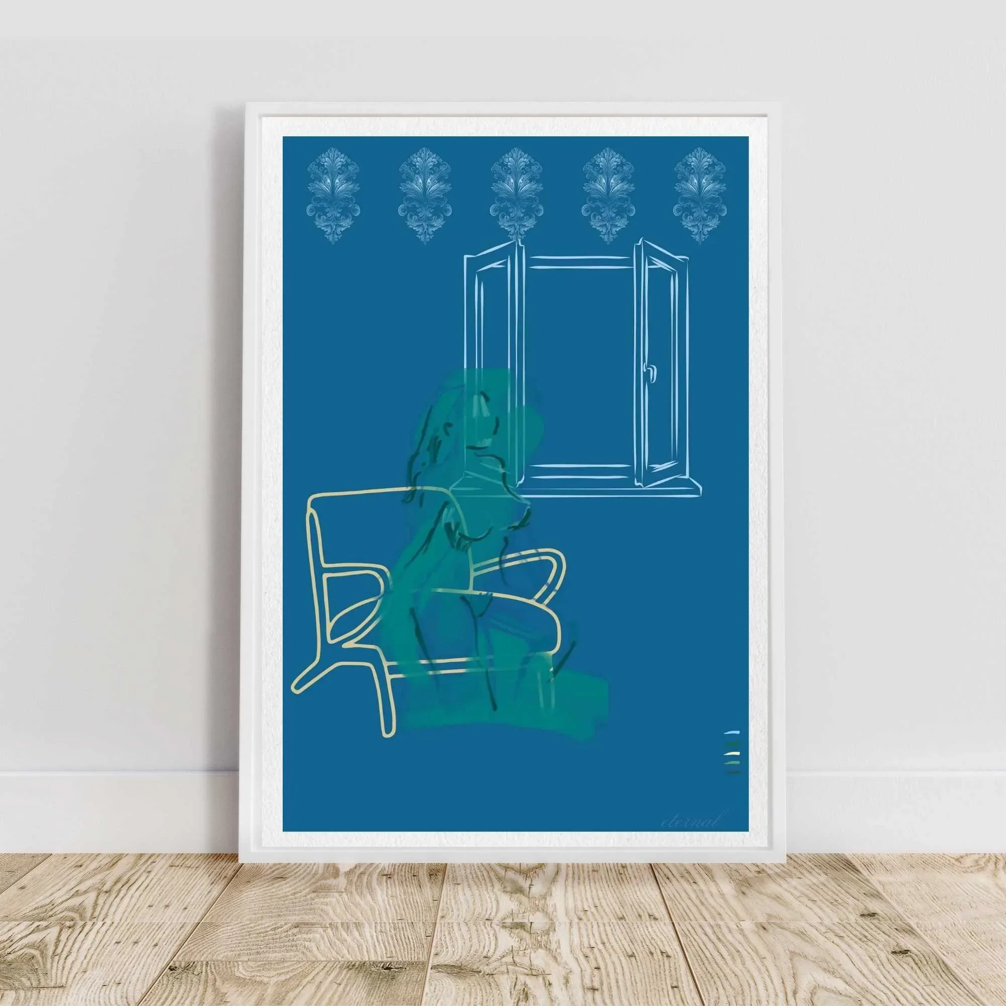 Female figure Nude in Window Wall Art Print, Sydney Artist - Eternal Art Prints