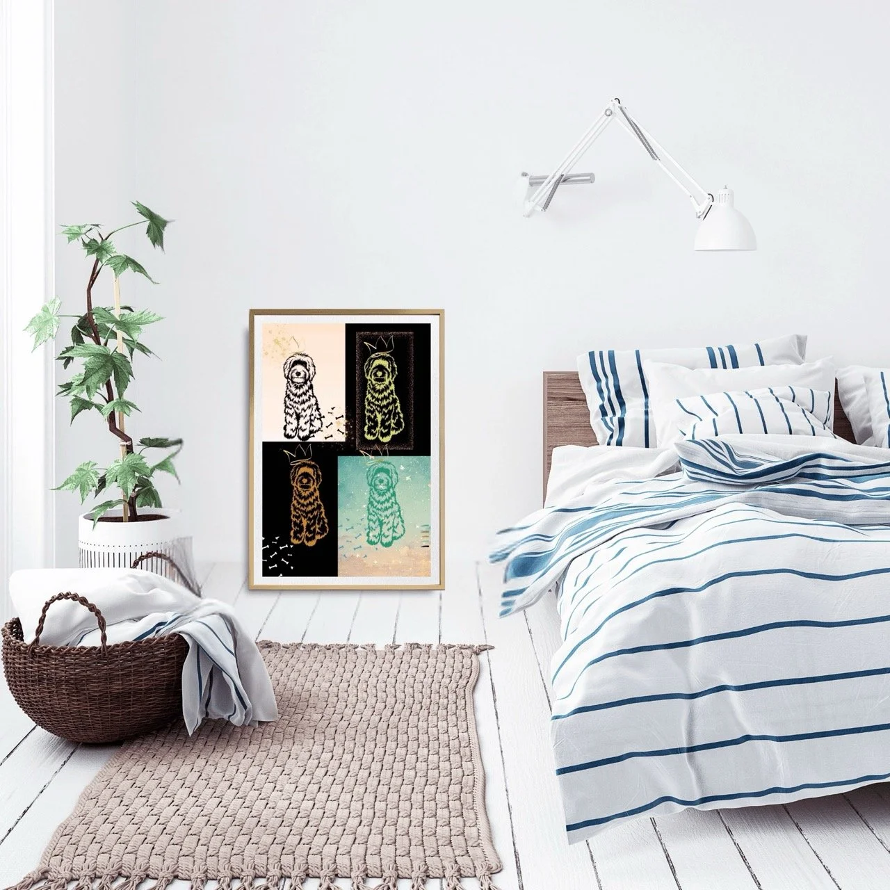 Golden Doodle Dog Wall Art Print - Sydney Artist, Eternal Art Prints - Eternal Art & Design