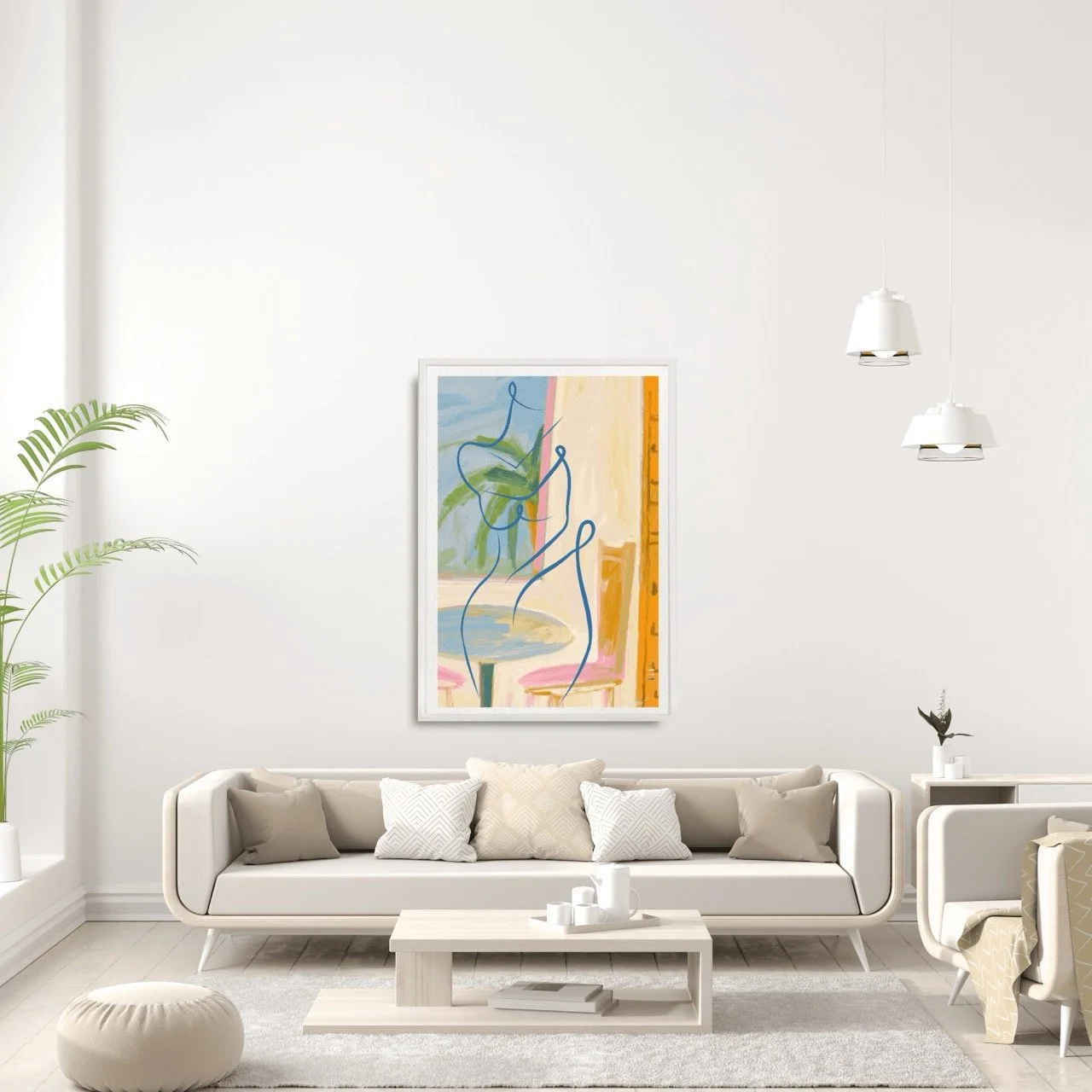 Nude Female with Summery Interior Art Print, Sydney Artist - Eternal Art Prints - Eternal Art & Design