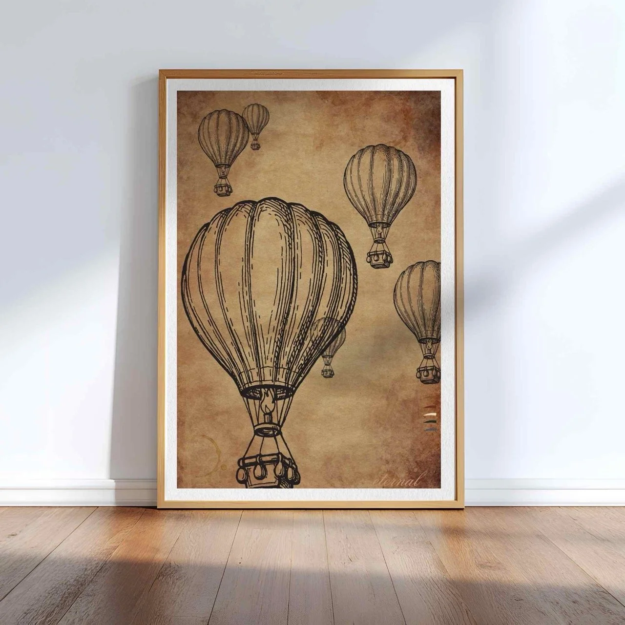 Hot Air Balloons Wall Art Print , Eternal Art Prints