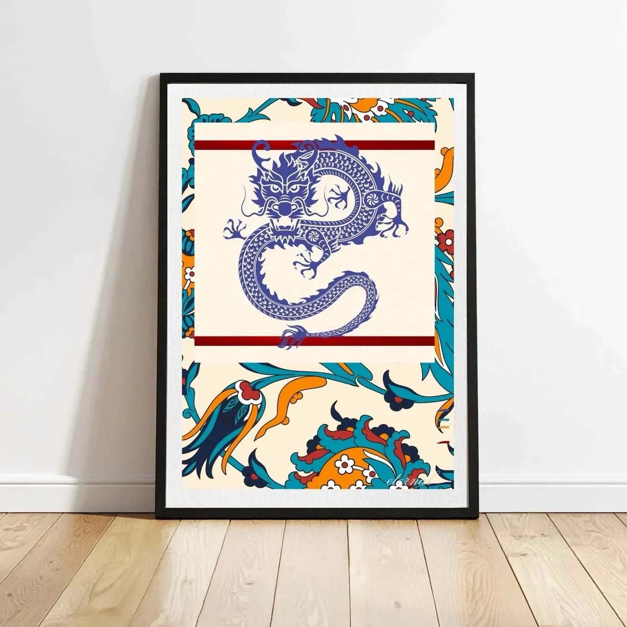 Dragon Oriental Wall Art Print, Eternal Art Prints