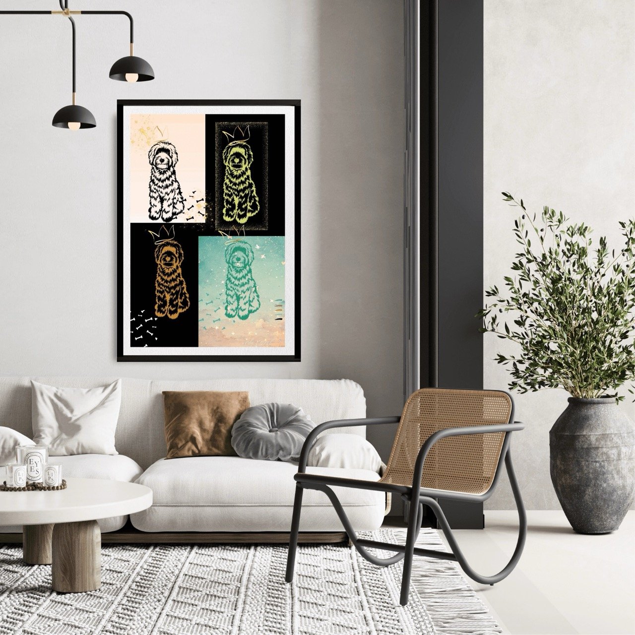 Golden Doodle Dog Wall Art Print - Sydney Artist, Eternal Art Prints - Eternal Art & Design