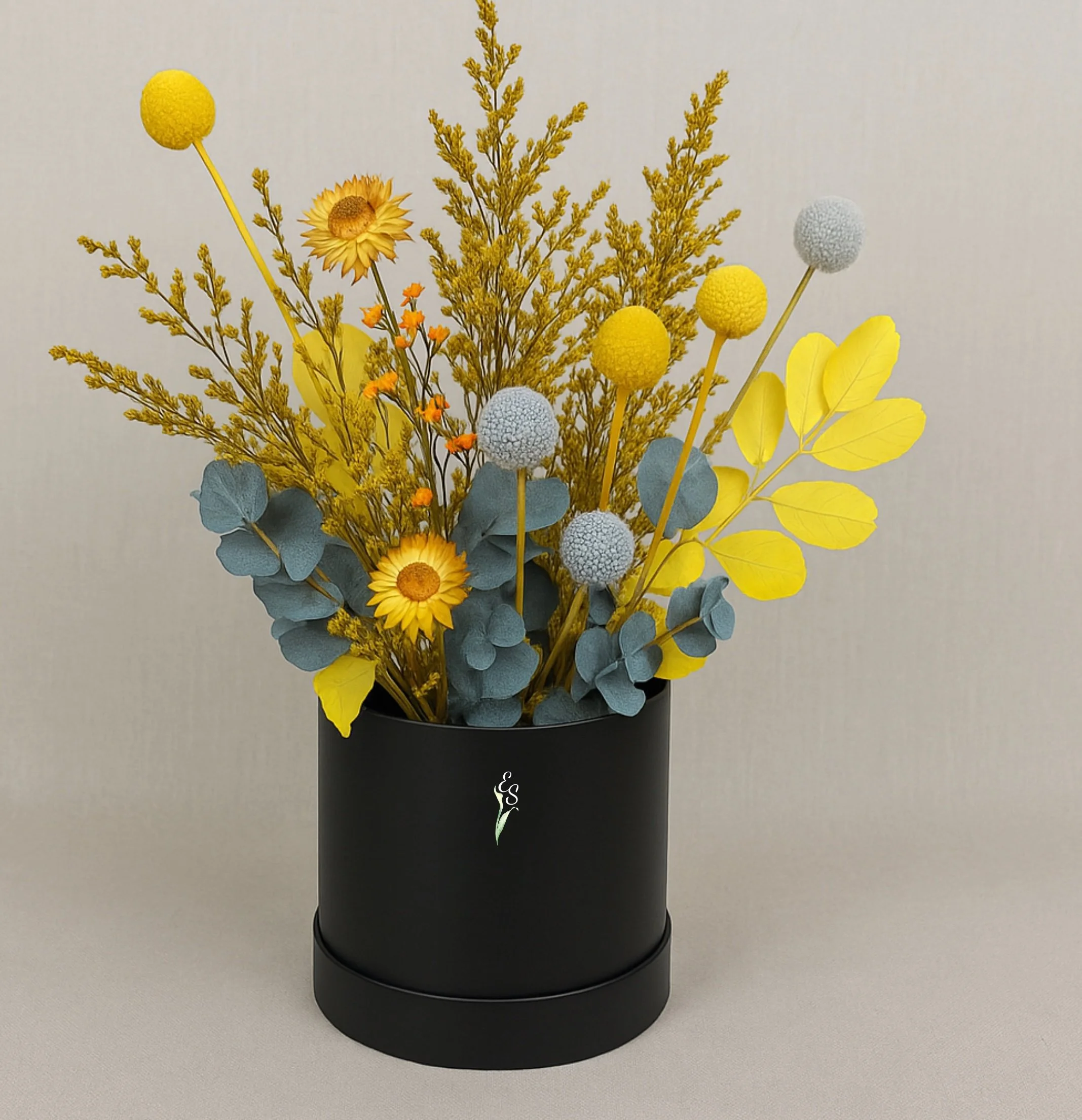 Sun-Kissed Maple Bouquet Gift Box - Eternal Stems. Handcrafted dried & preserved arrangement Sydney