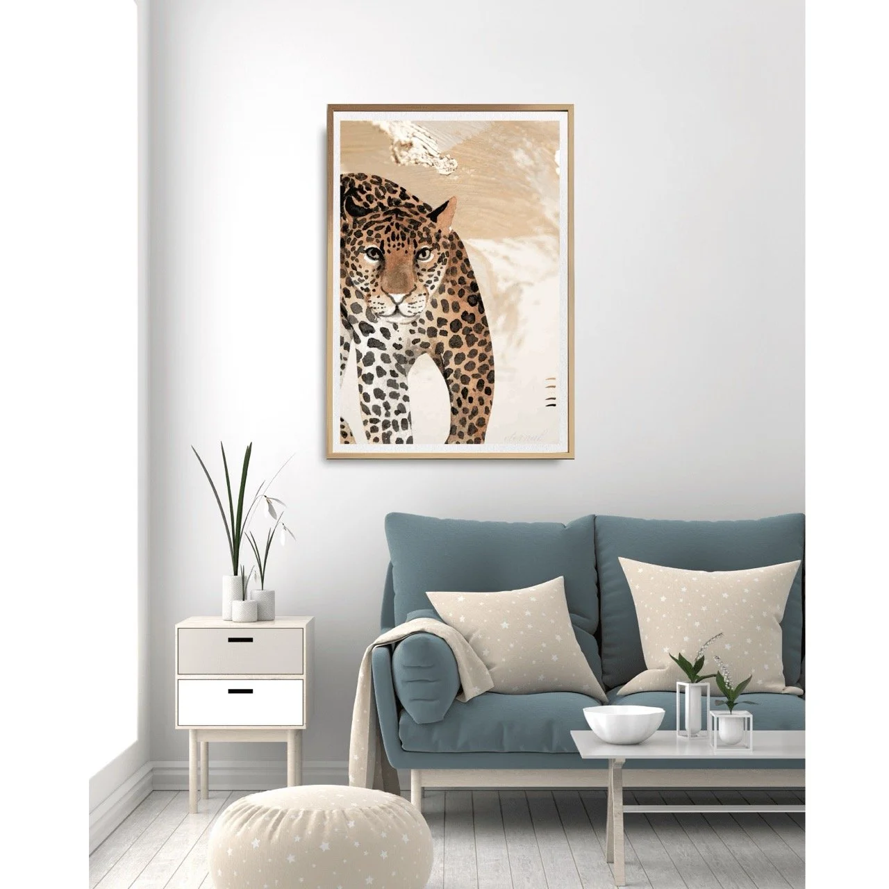 Cheetah Big Cat Wall Art Print - Sydney Artist, Eternal Art Prints - Eternal Art & Design