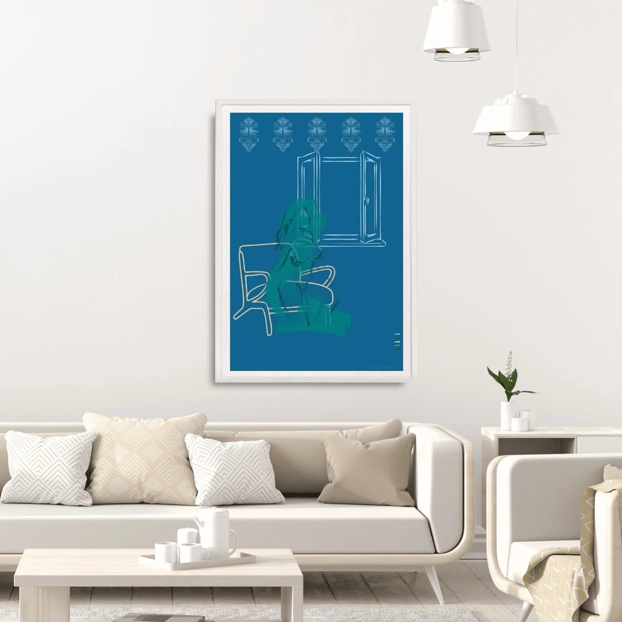 Female figure Nude in Window Wall Art Print, Sydney Artist - Eternal Art Prints - Eternal Art & Design