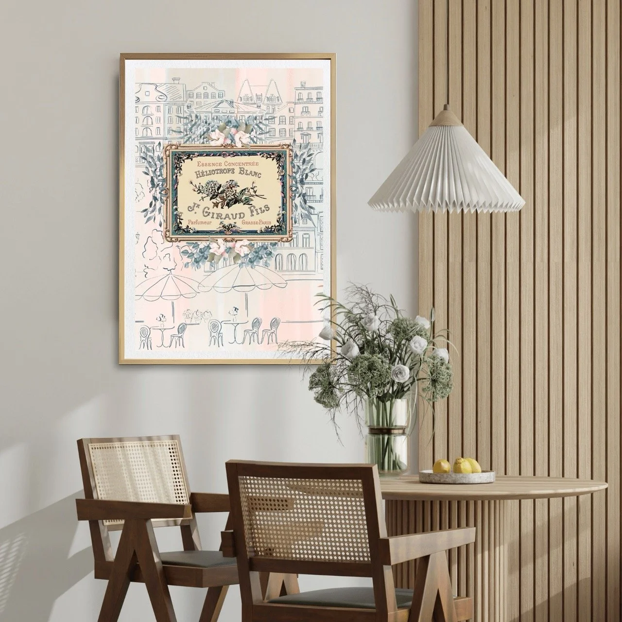 Parisian Cityscape Botanical Print - Special Edition Wall Art Eternal Art Prints - Eternal Art & Design