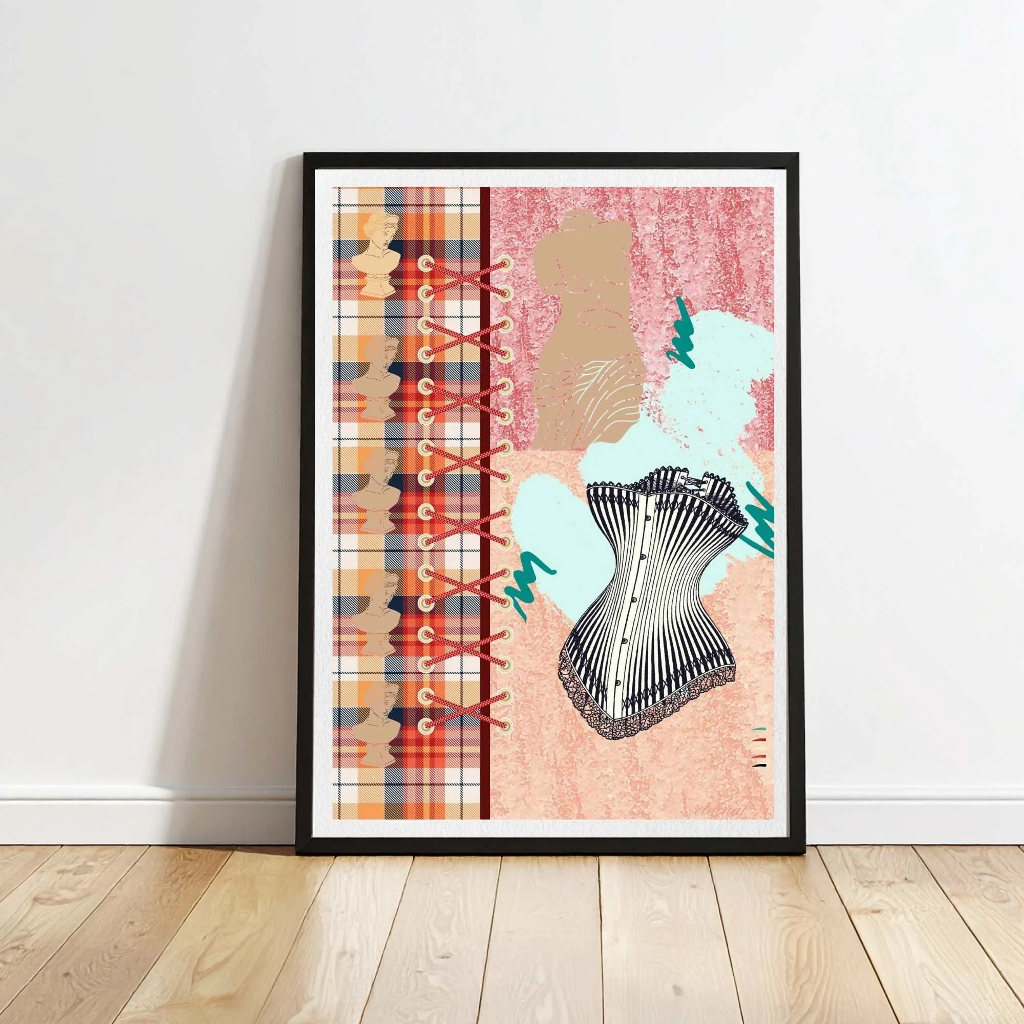 Vintage Corset Art Print, Sydney Artist - Eternal Art Prints