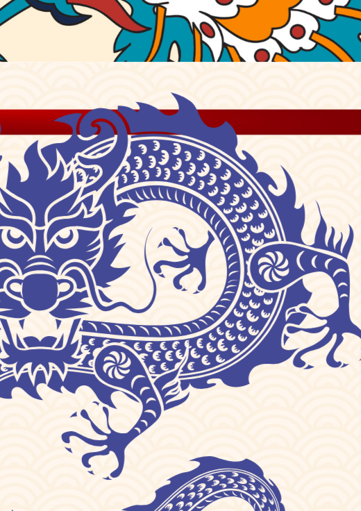 Dragon Oriental Wall Art Print, Eternal Art & Design - Eternal Art & Design