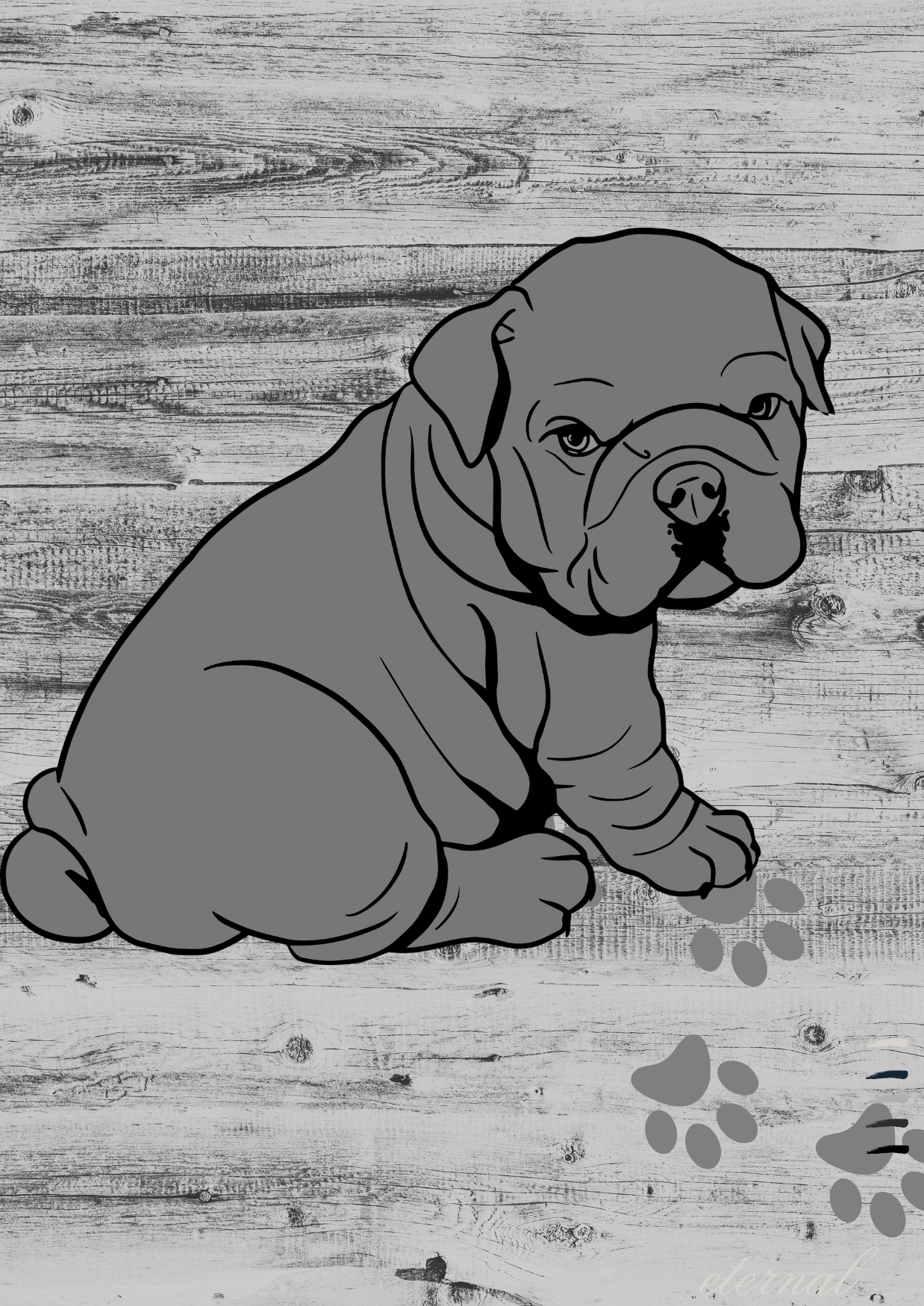 Puppy French Bulldog Wall Art Print - Sydney Artist, Eternal Art Prints