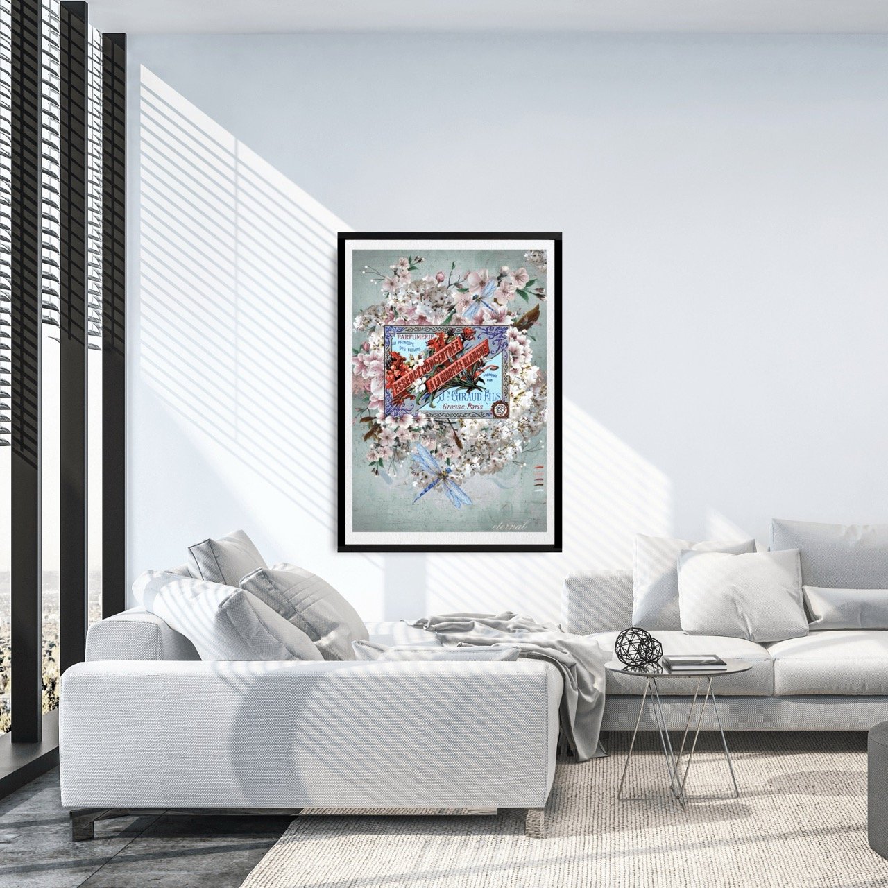 Floral Vintage Botanical Perfume Label Print - Special Edition Wall Art Eternal Art Prints - Eternal Art & Design