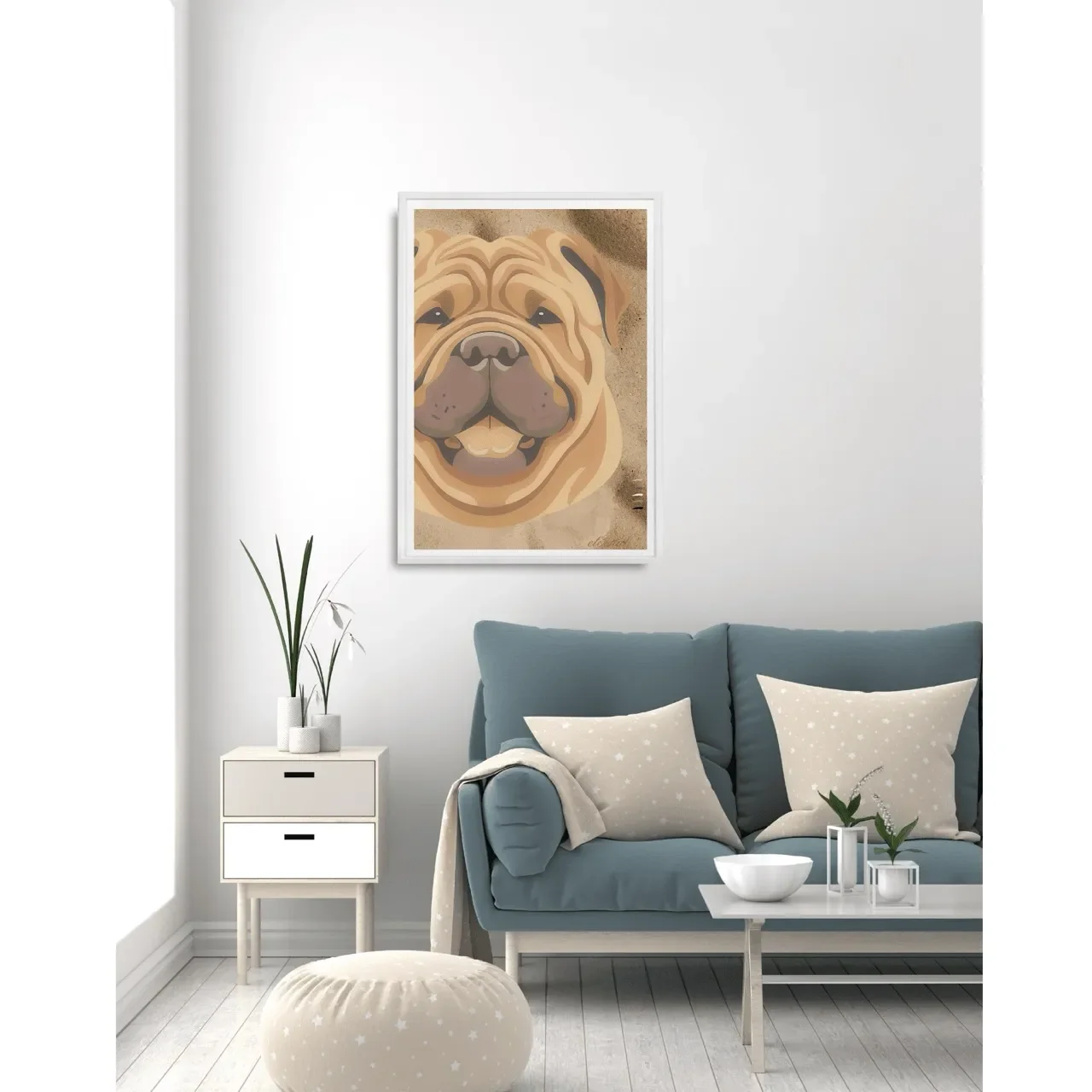 white-framed-shar-pei-print2.-A10023- Large_converted.webp
