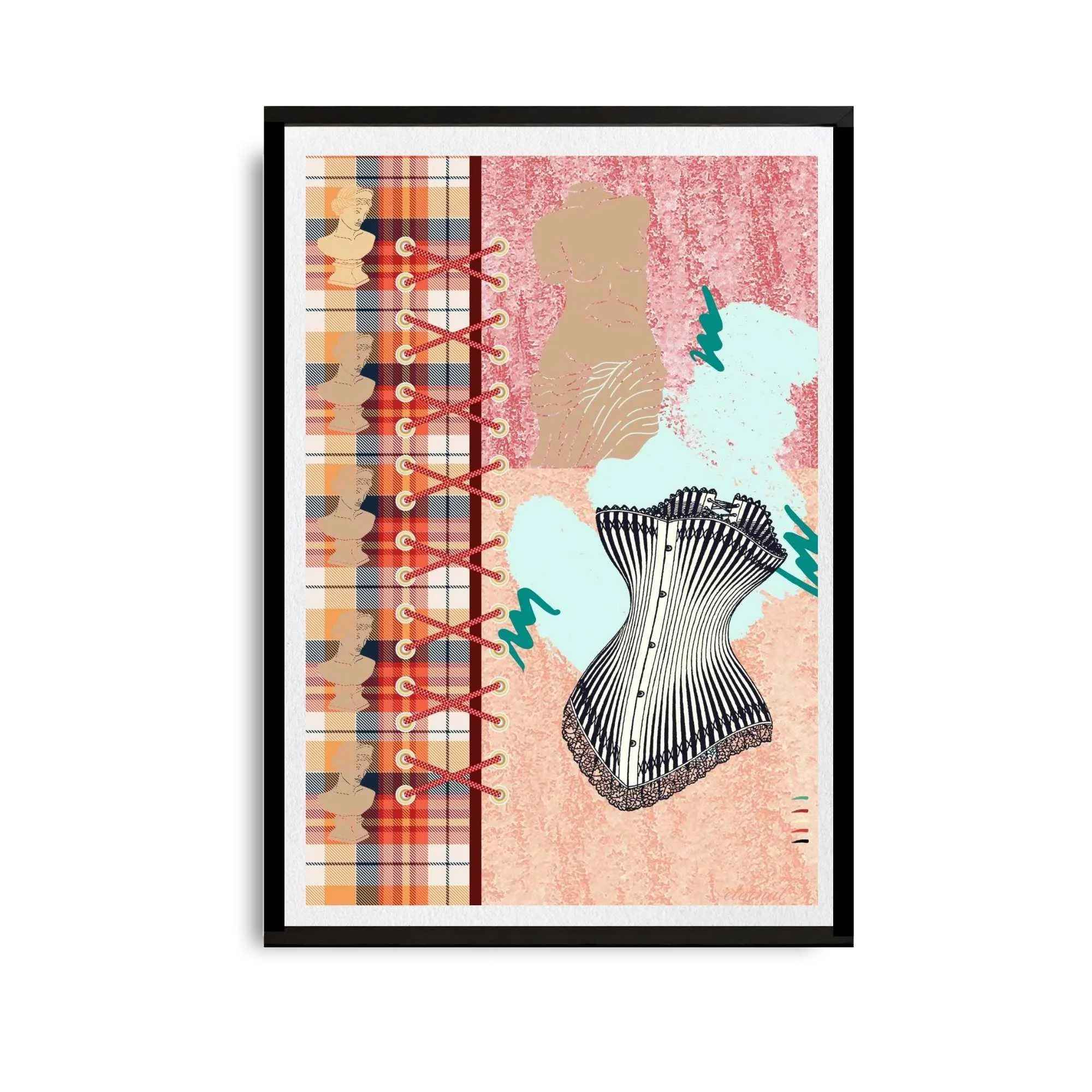 Vintage Corset Art Print, Sydney Artist - Eternal Art Prints - Eternal Art & Design