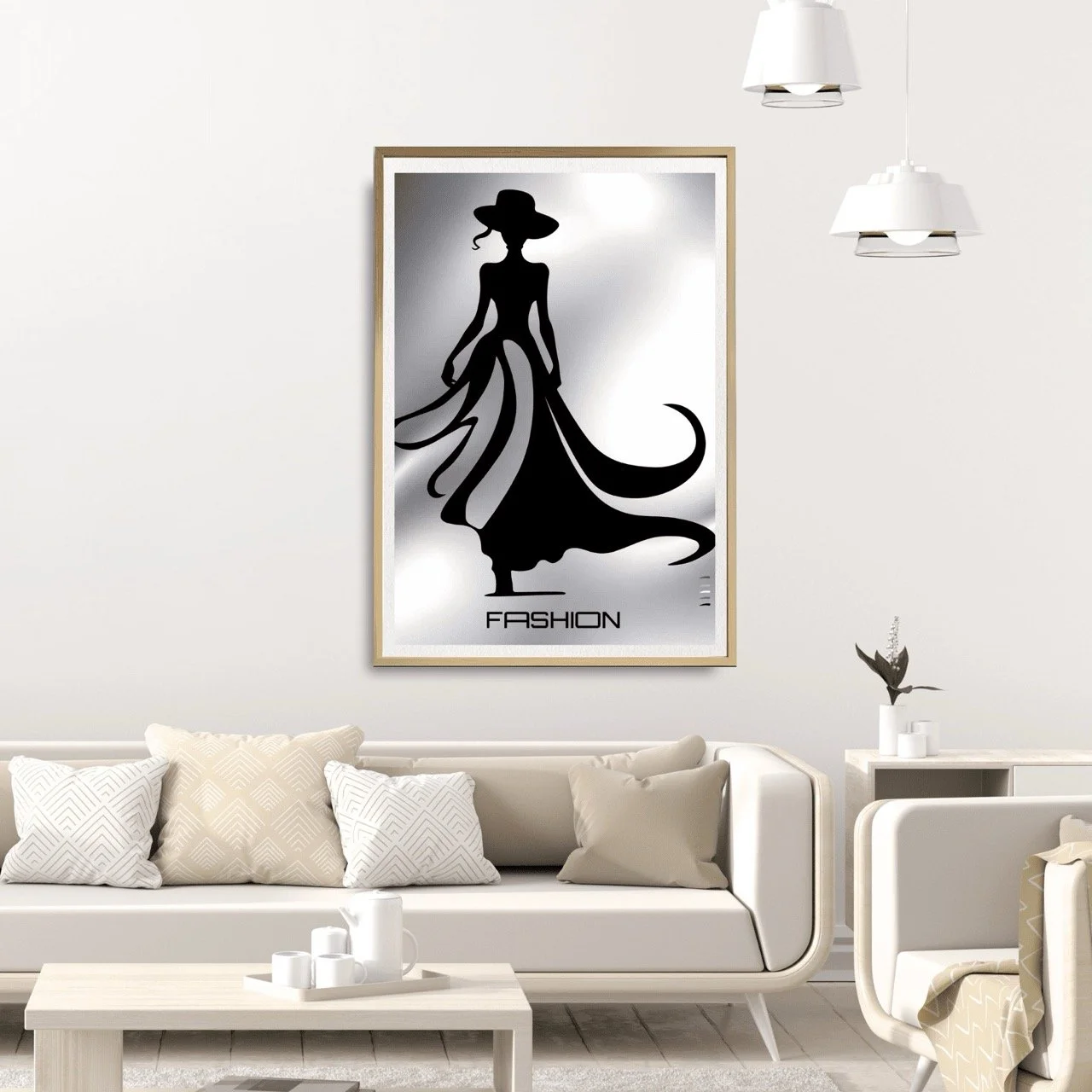 Fashion -inspired Female Silhouette Runway - Sydney Artist, Eternal Art Prints - Eternal Art & Design