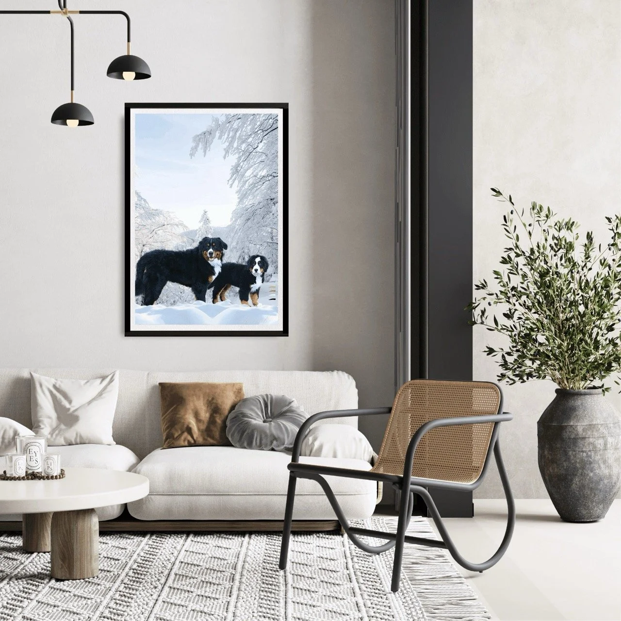 Bernese Mountain Dog Wall Art Print - Sydney Artist, Eternal Art Prints - Eternal Art & Design