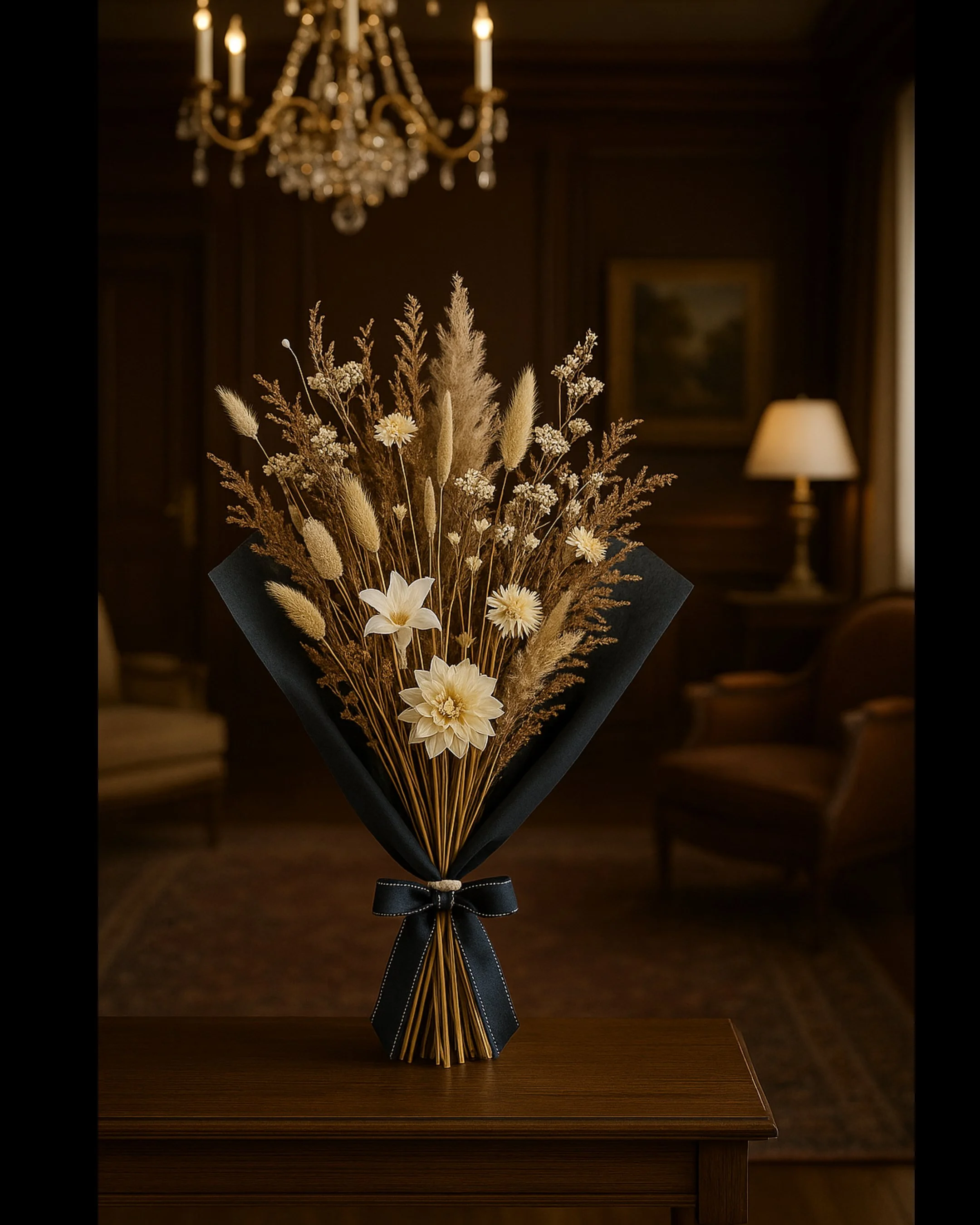 Desert Sands Bouquet Wrapped - Eternal Stems. Handcrafted dried & preserved arrangement - Eternal Art & Design