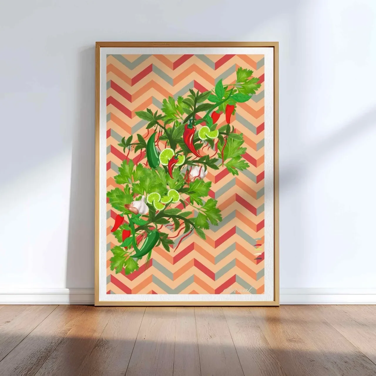 Chili Lime Zest Wall Art Print, Eternal Art Prints