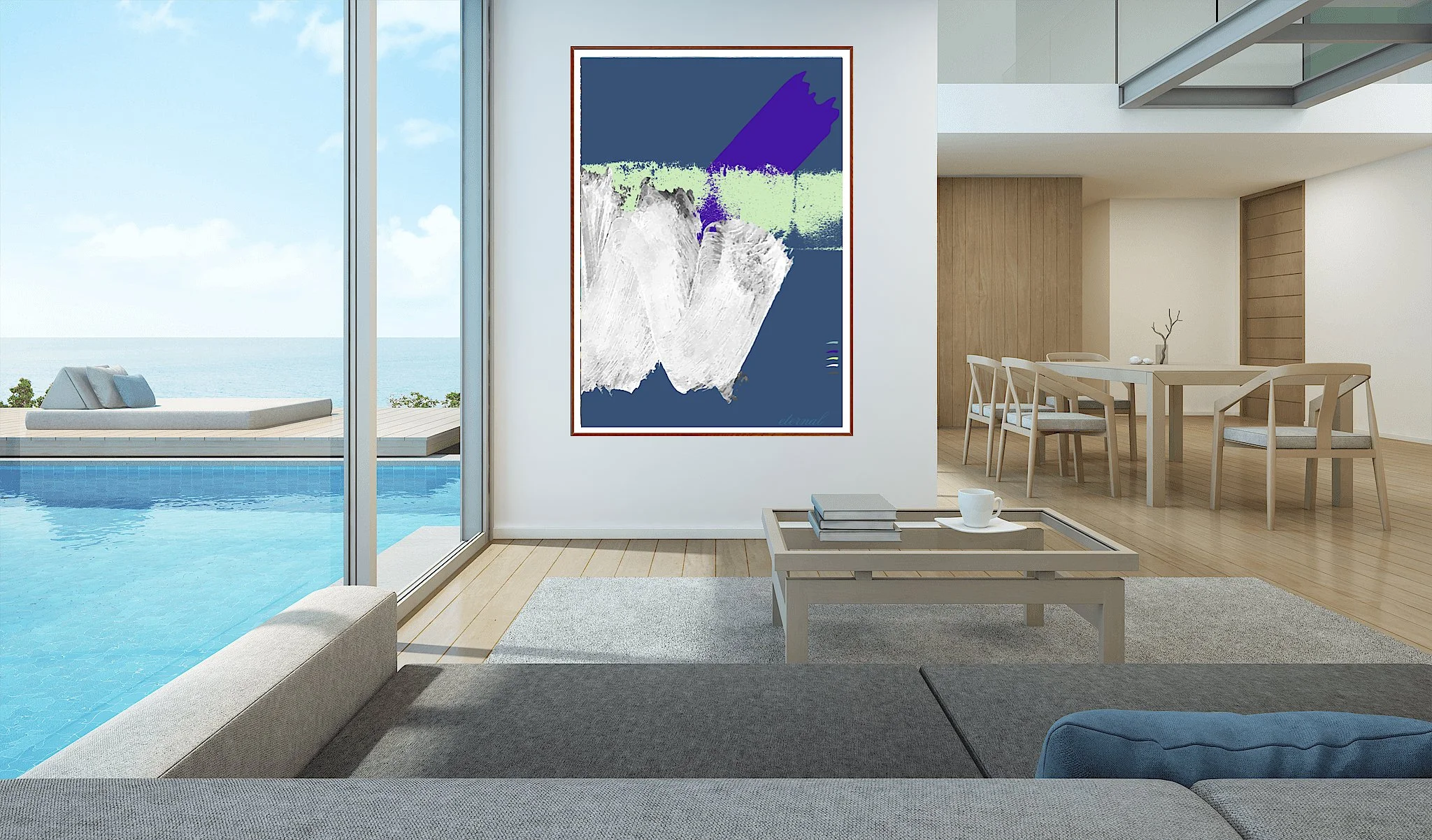 Vivid Harmony 3 Abstract Art Print- Sydney Artist, Eternal Art & Design - Eternal Art & Design