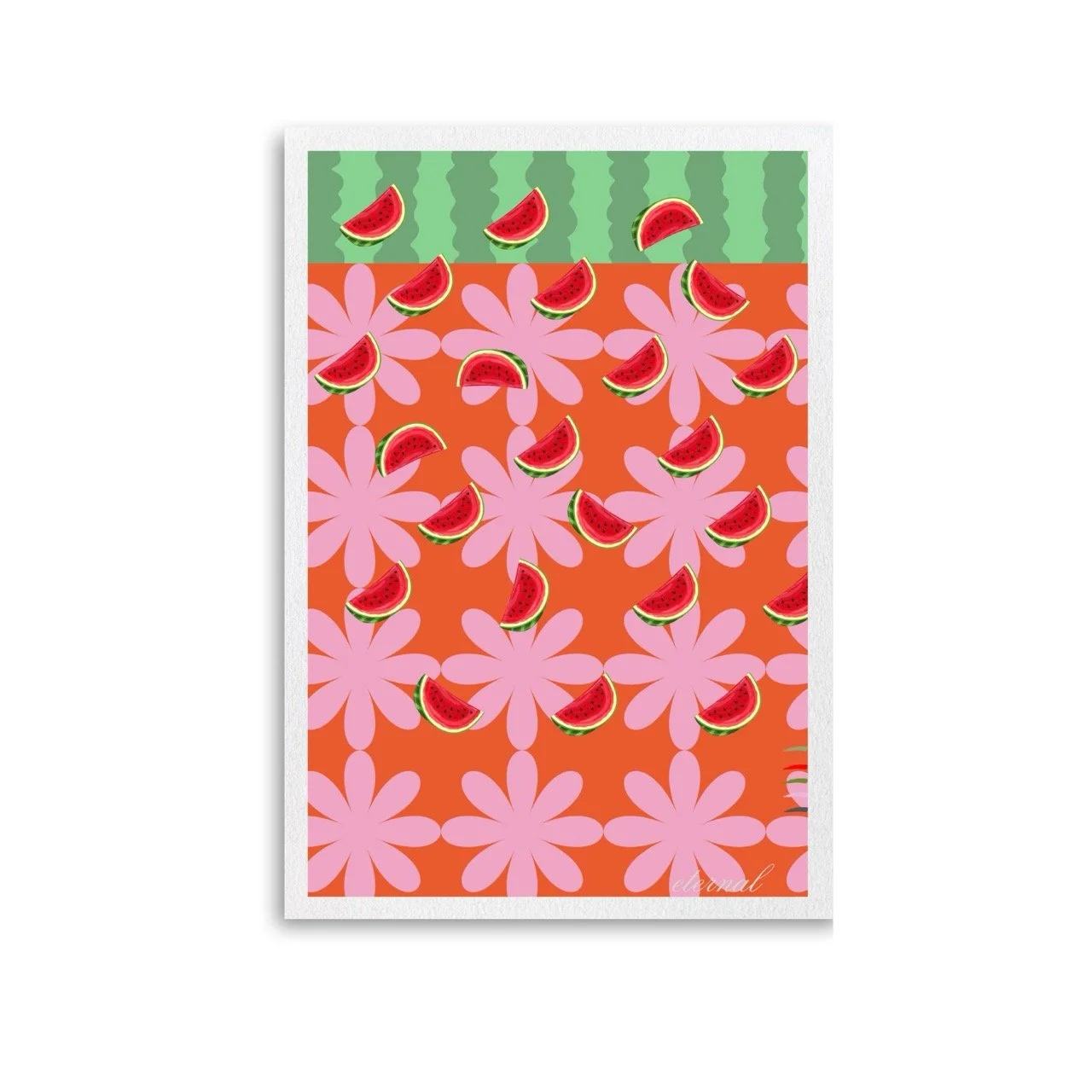 Watermelon Retro Kitchen Wall Art Print, Eternal Art Prints - Eternal Art & Design