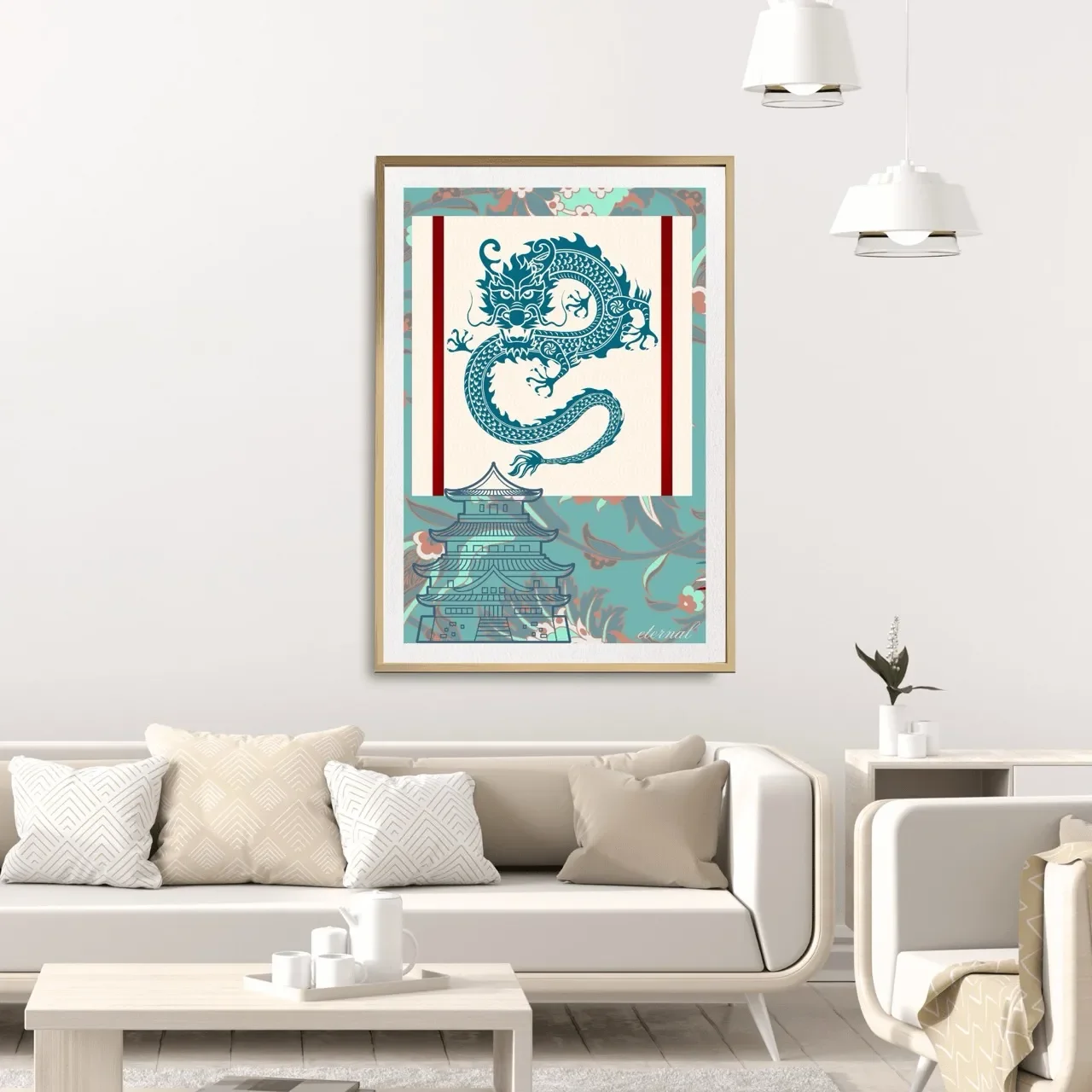 oak framed dragon print. I10009 (2) Large_converted.webp