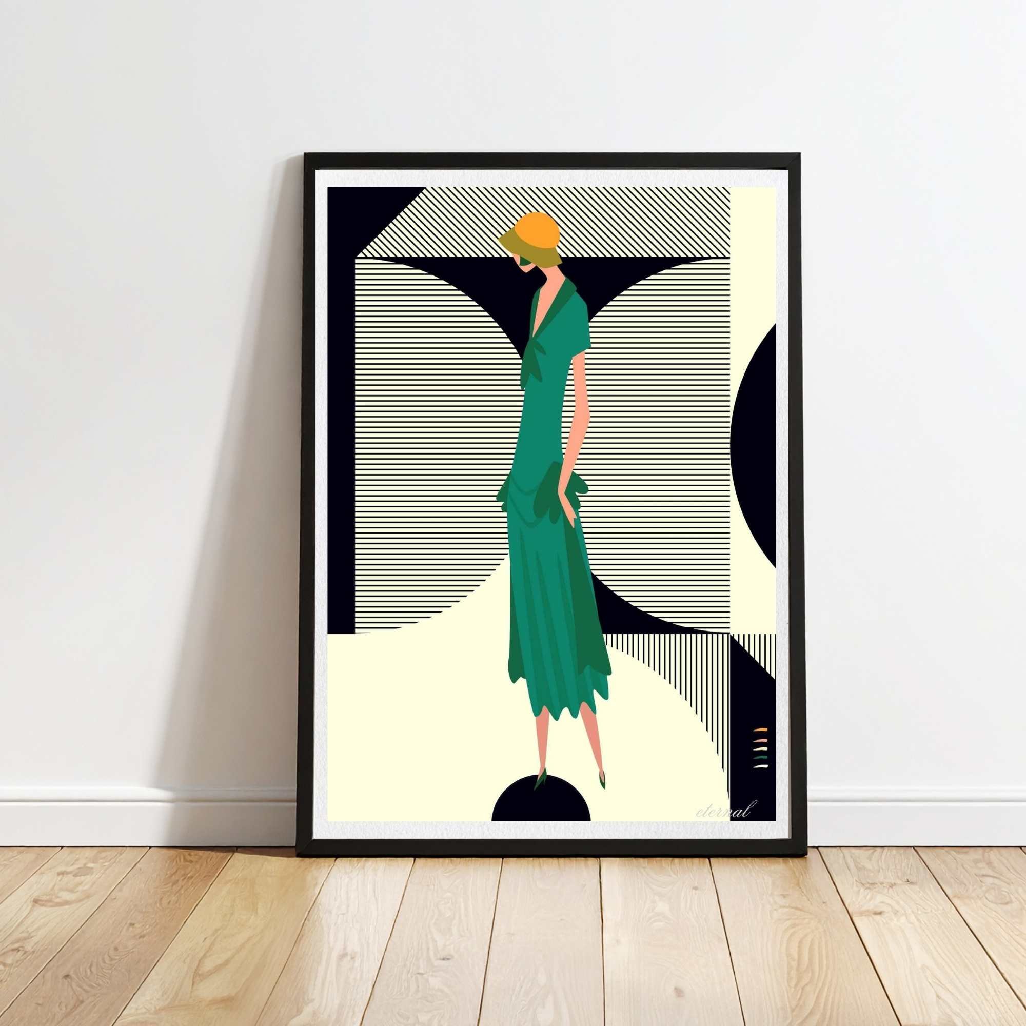 Glamorous 1920s Woman Art Deco Print 2 - Sydney Artist, Eternal Art Prints - Eternal Art & Design