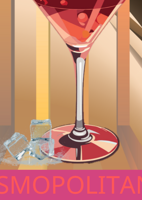 Cosmopolitan Cocktail Culture Wall Art Print, Eternal Art & Design - Eternal Art & Design