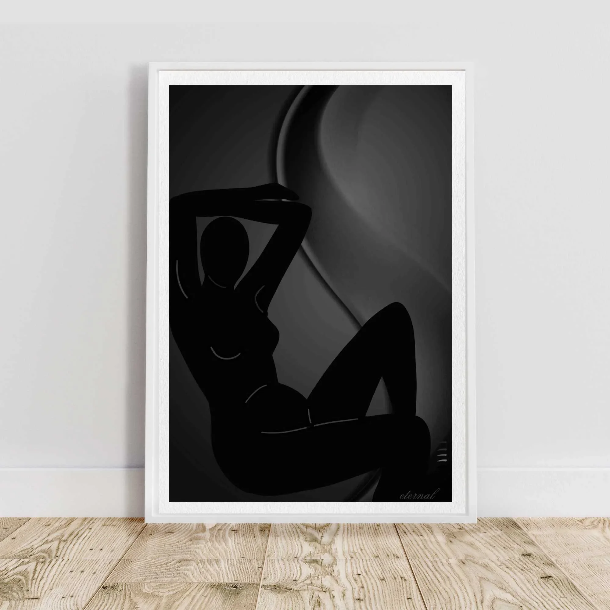 white framed nude sketch N10020 cnr_converted.webp