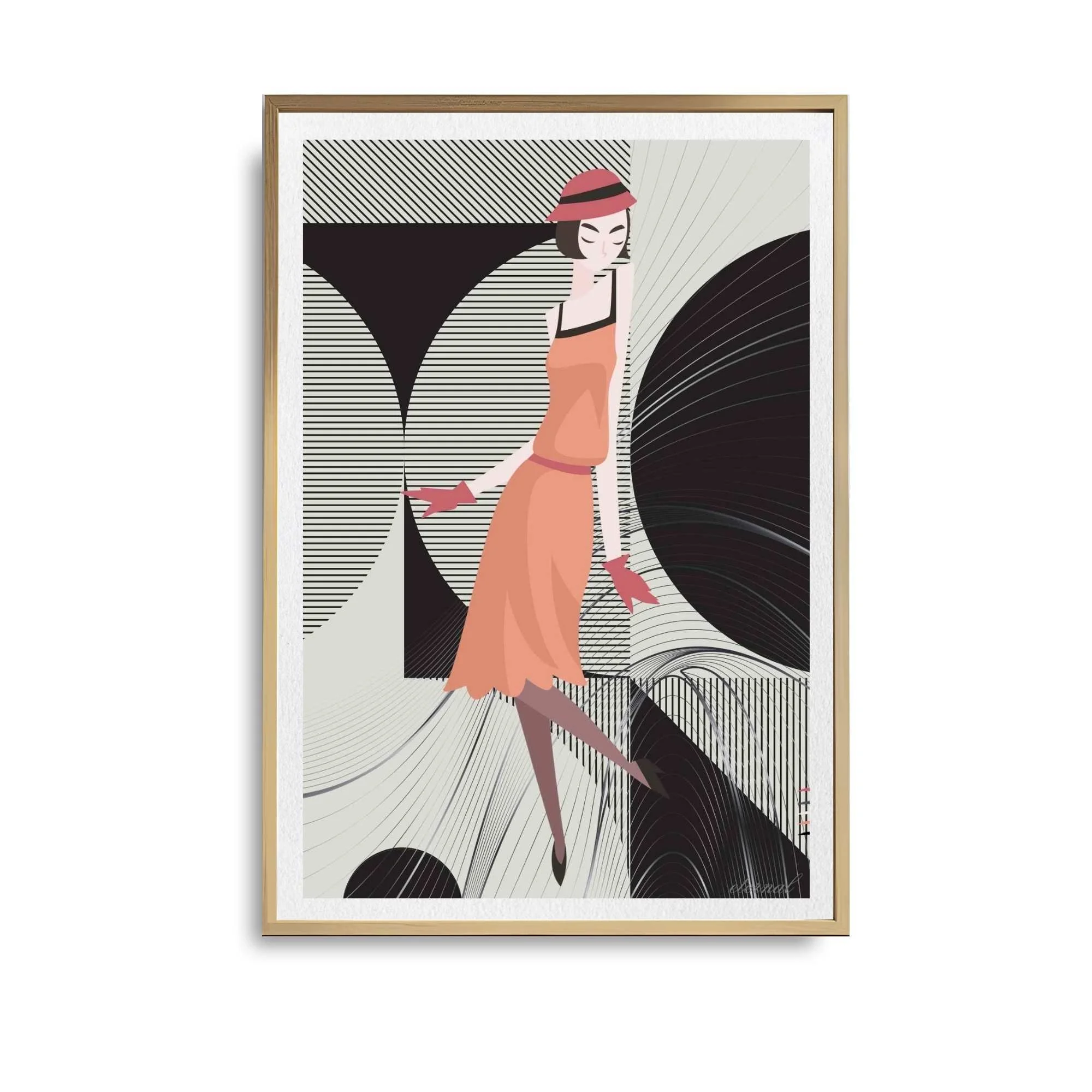 Glamorous 1920s Woman Art Deco Print - Sydney Artist, Eternal Art Prints - Eternal Art & Design