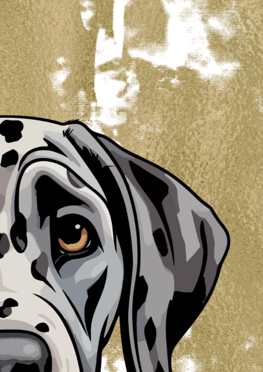 Dalmation Dog Wall Art Print - Sydney Artist, Eternal Art & Design - Eternal Art & Design