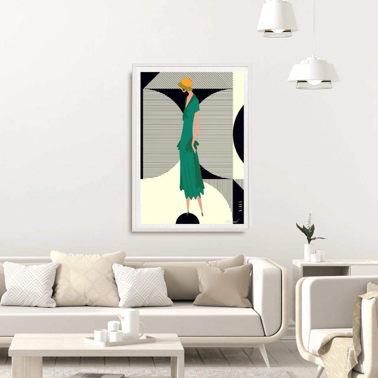 Glamorous 1920s Woman Art Deco Print 2 - Sydney Artist, Eternal Art Prints - Eternal Art & Design
