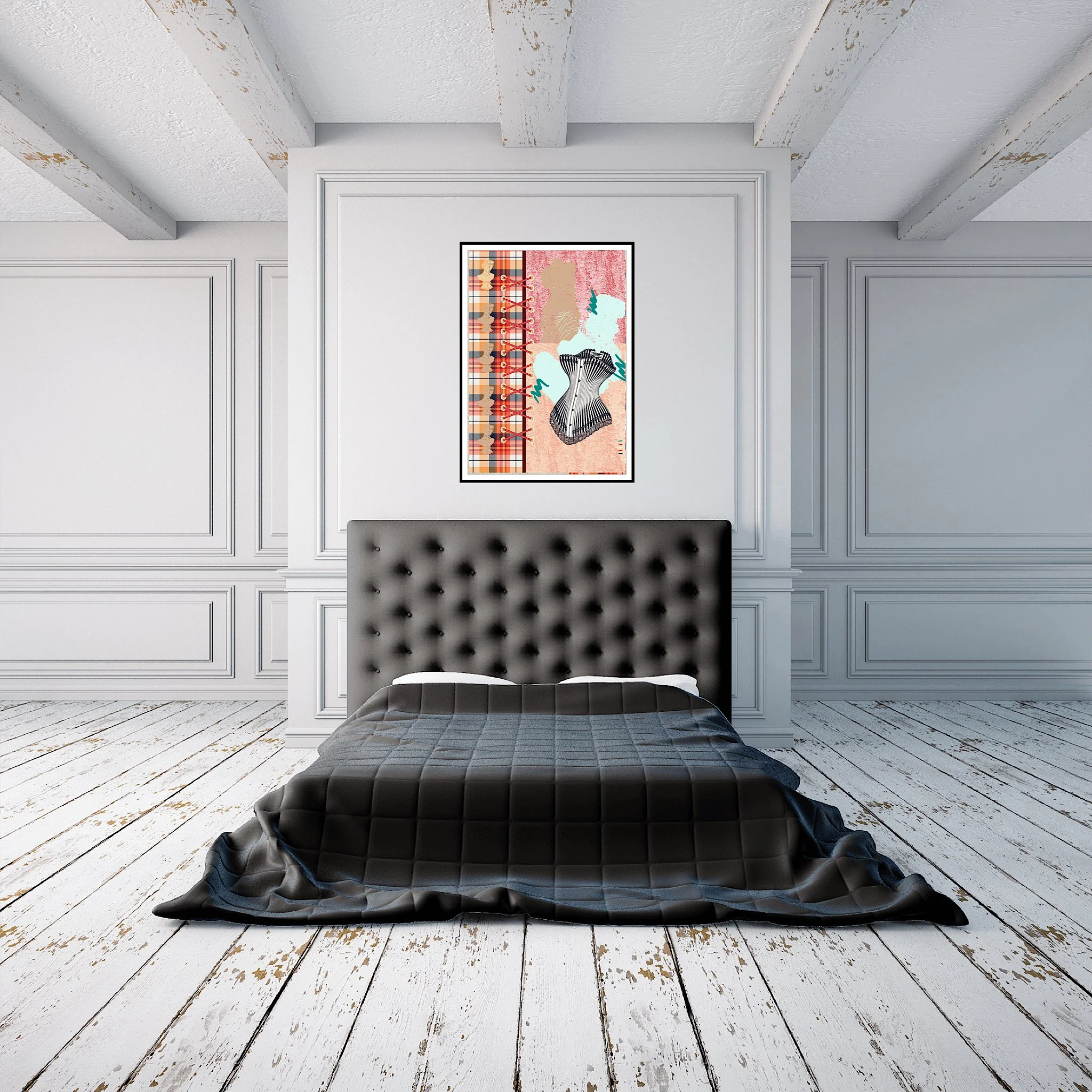 Vintage Corset Art Print, Sydney Artist - Eternal Art & Design - Eternal Art & Design