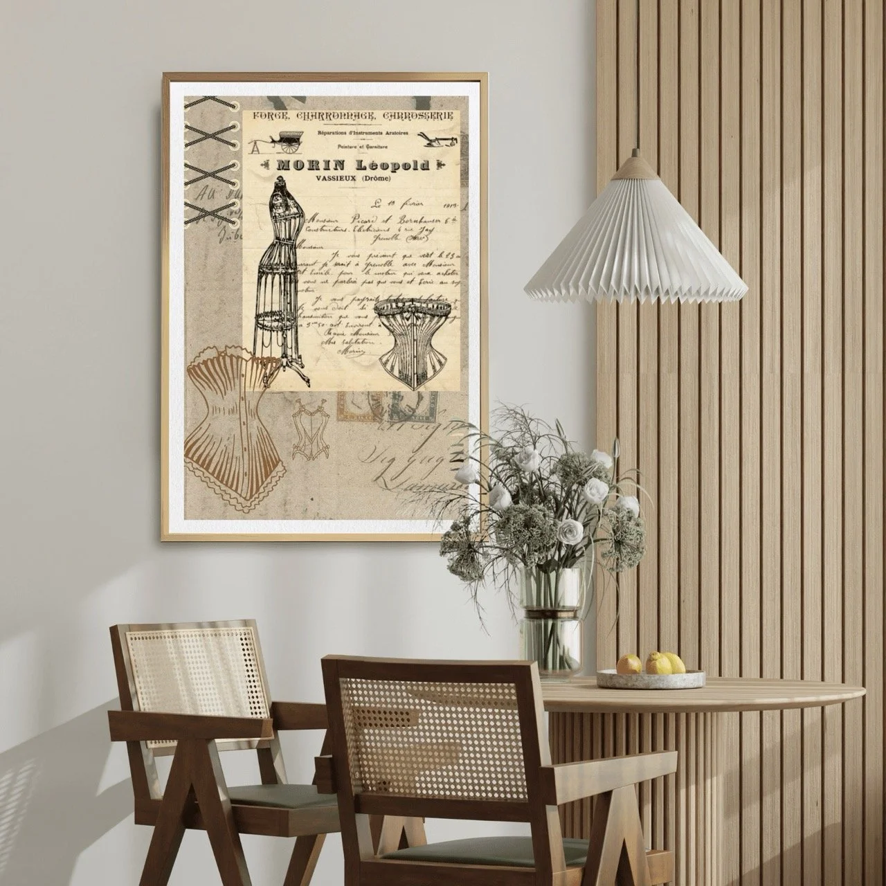 Vintage Corsetry Wall Art Print , Eternal Art Prints - Eternal Art & Design