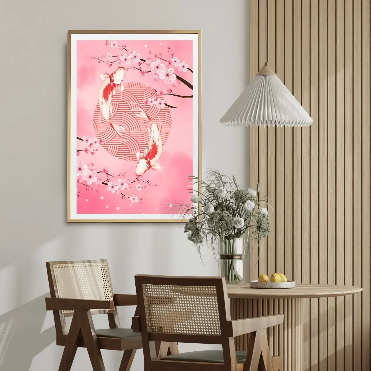 oak framed cherry blossom print. I10003 Large_converted.webp