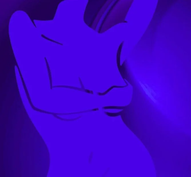 Female Silhouette in Purple Art Print, Sydney Artist - Eternal Art & Design - Eternal Art & Design