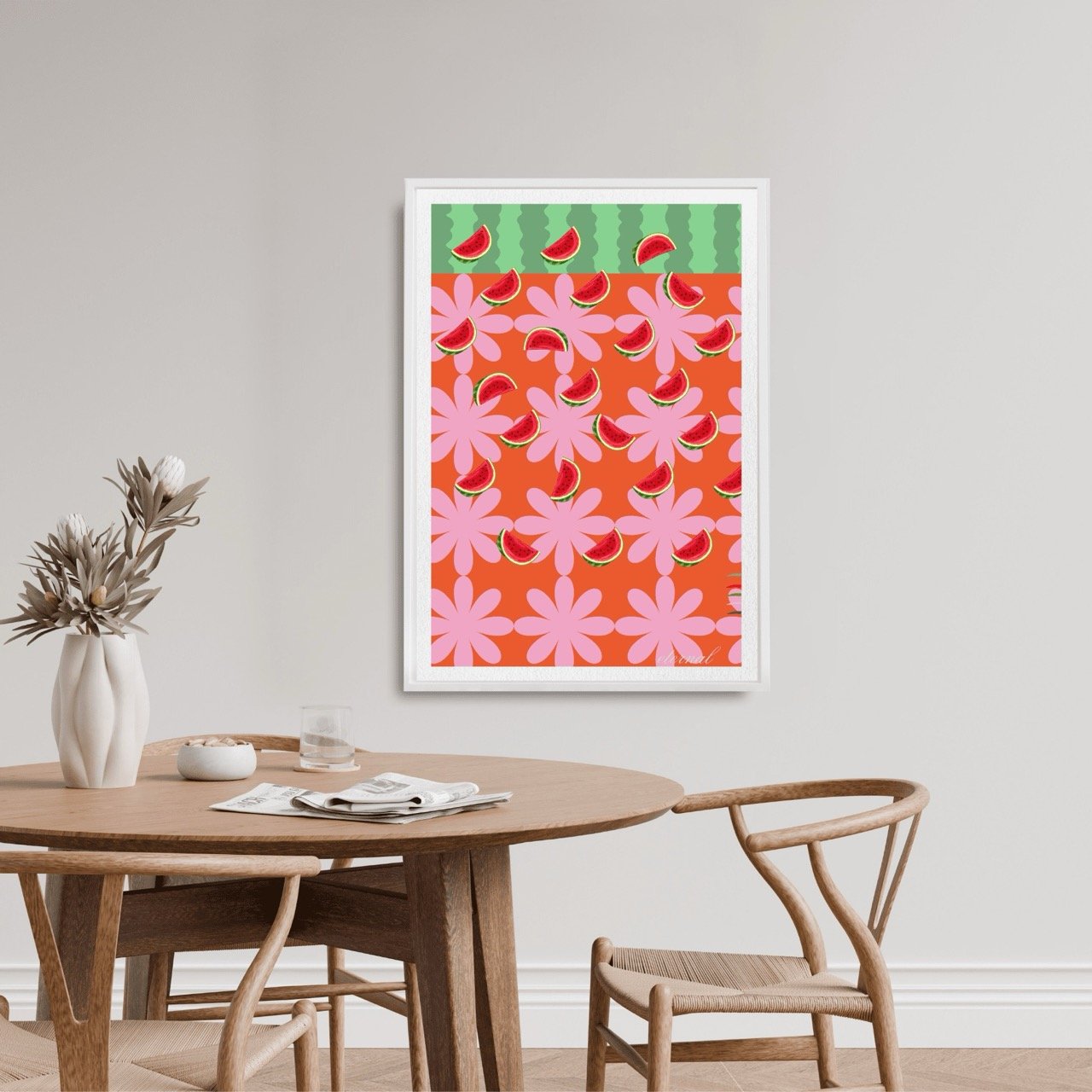 Watermelon Retro Kitchen Wall Art Print, Eternal Art Prints - Eternal Art & Design