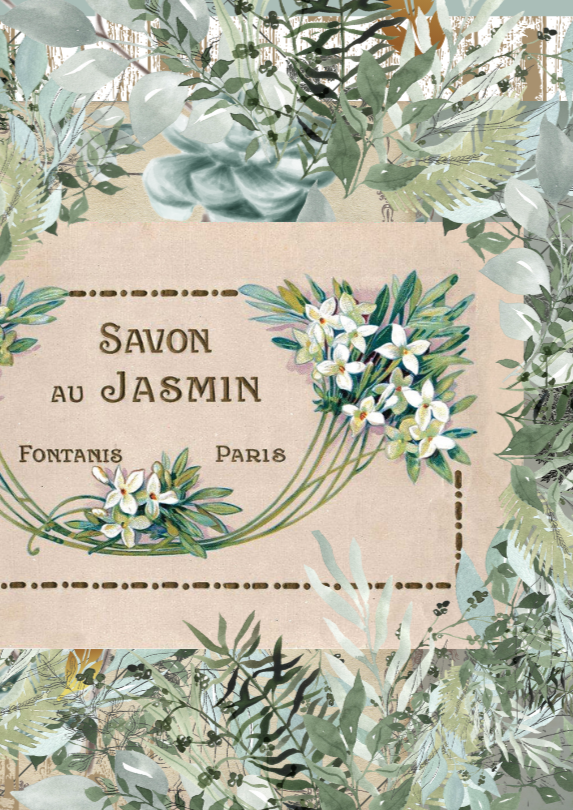 "Savon au Jasmin" Botanical Print - Special Edition Wall Art Eternal Art & Design - Eternal Art & Design
