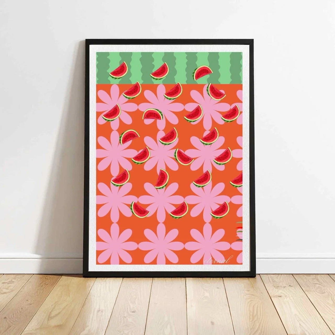 Watermelon Retro Kitchen Wall Art Print, Eternal Art Prints - Eternal Art & Design