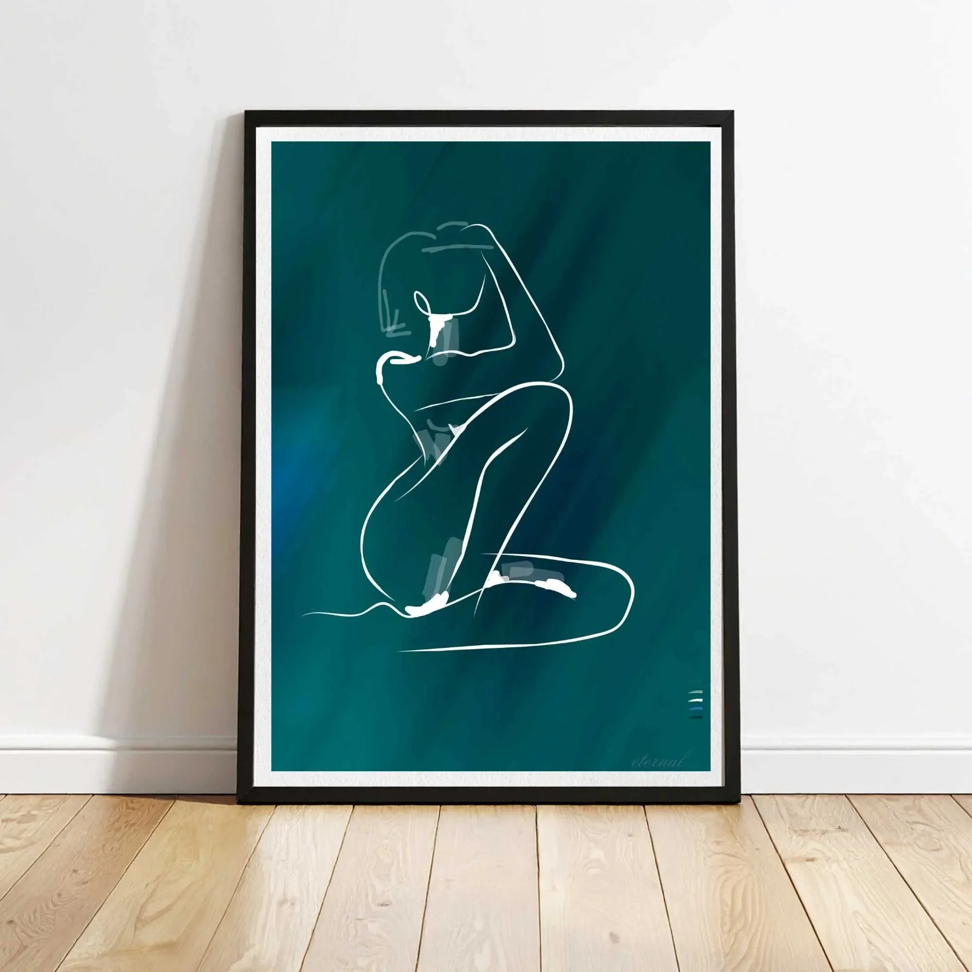 black framed blue figure print N10035 cnr_converted.webp