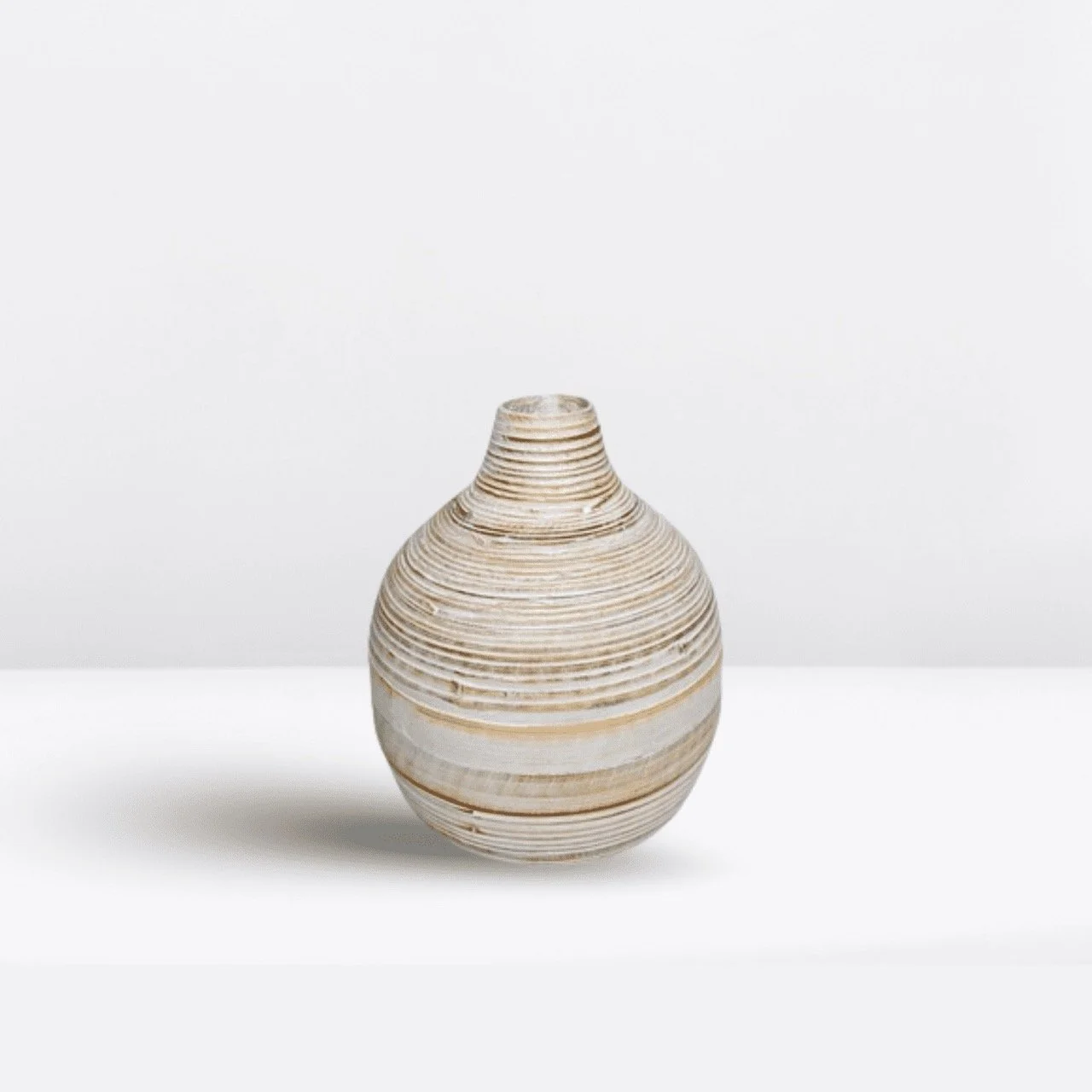 Eco-friendly Teardrop Bamboo Vase - Sustainable Modern Home Decor (25cm) - Eternal Art & Design Sydney
