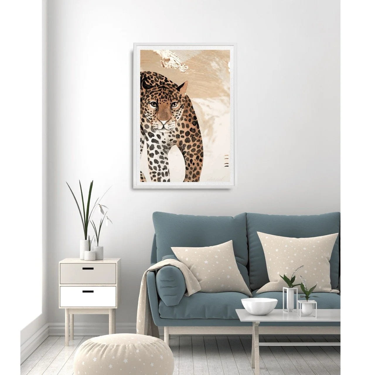 Cheetah Big Cat Wall Art Print - Sydney Artist, Eternal Art Prints - Eternal Art & Design
