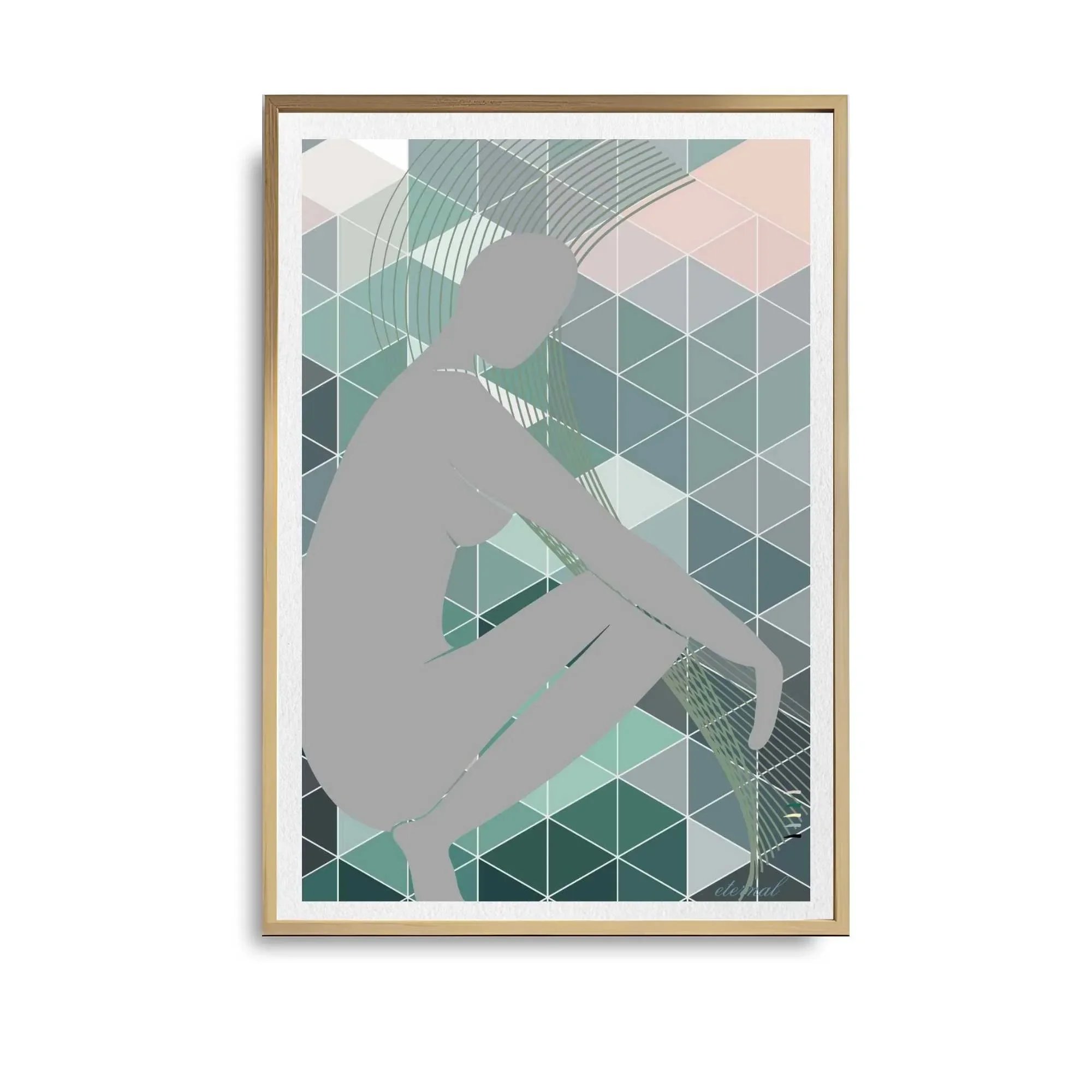 oak framed figure print.  N10017 wht bg_converted.webp