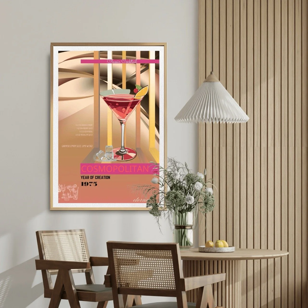 Cosmopolitan Cocktail Culture Wall Art Print, Eternal Art Prints - Eternal Art & Design