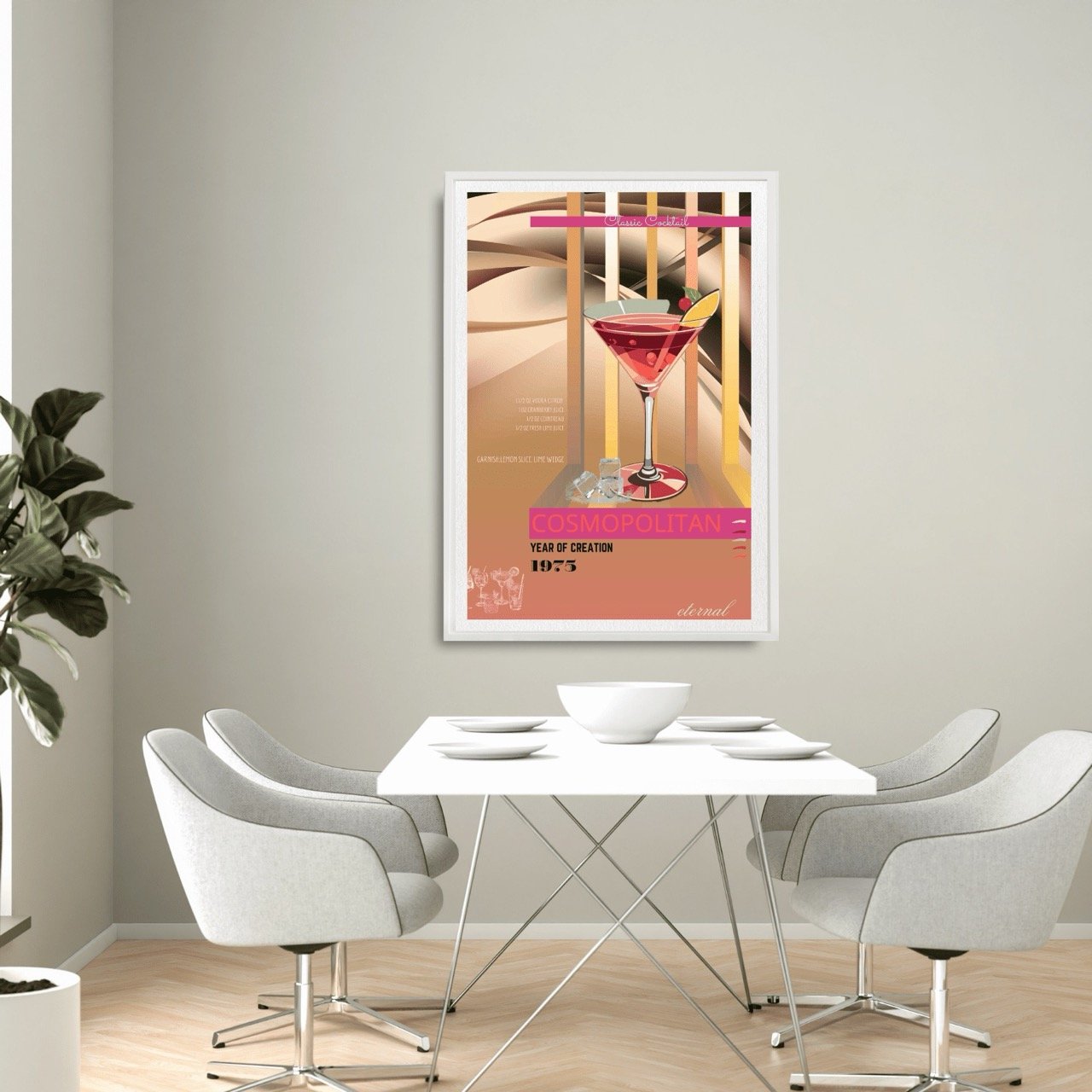 Cosmopolitan Cocktail Culture Wall Art Print, Eternal Art Prints - Eternal Art & Design