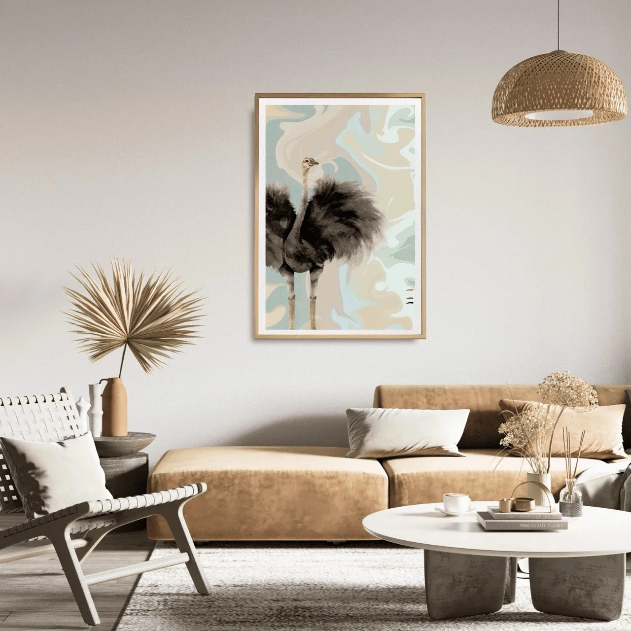 oak-framed-ostrich-print1.-A10035 Large.jpeg