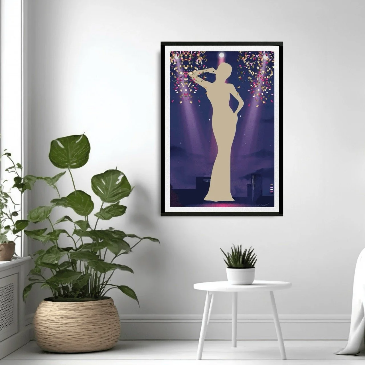 Stage Icon in Purple Art Print - Sydney Artist, Eternal Art Prints - Eternal Art & Design