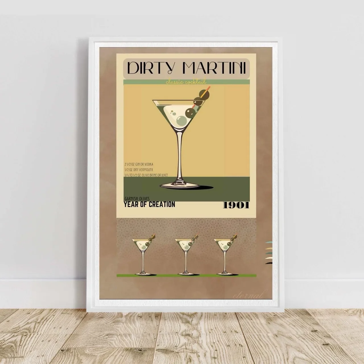 white framed martini print I10083 Large cnr_converted.webp
