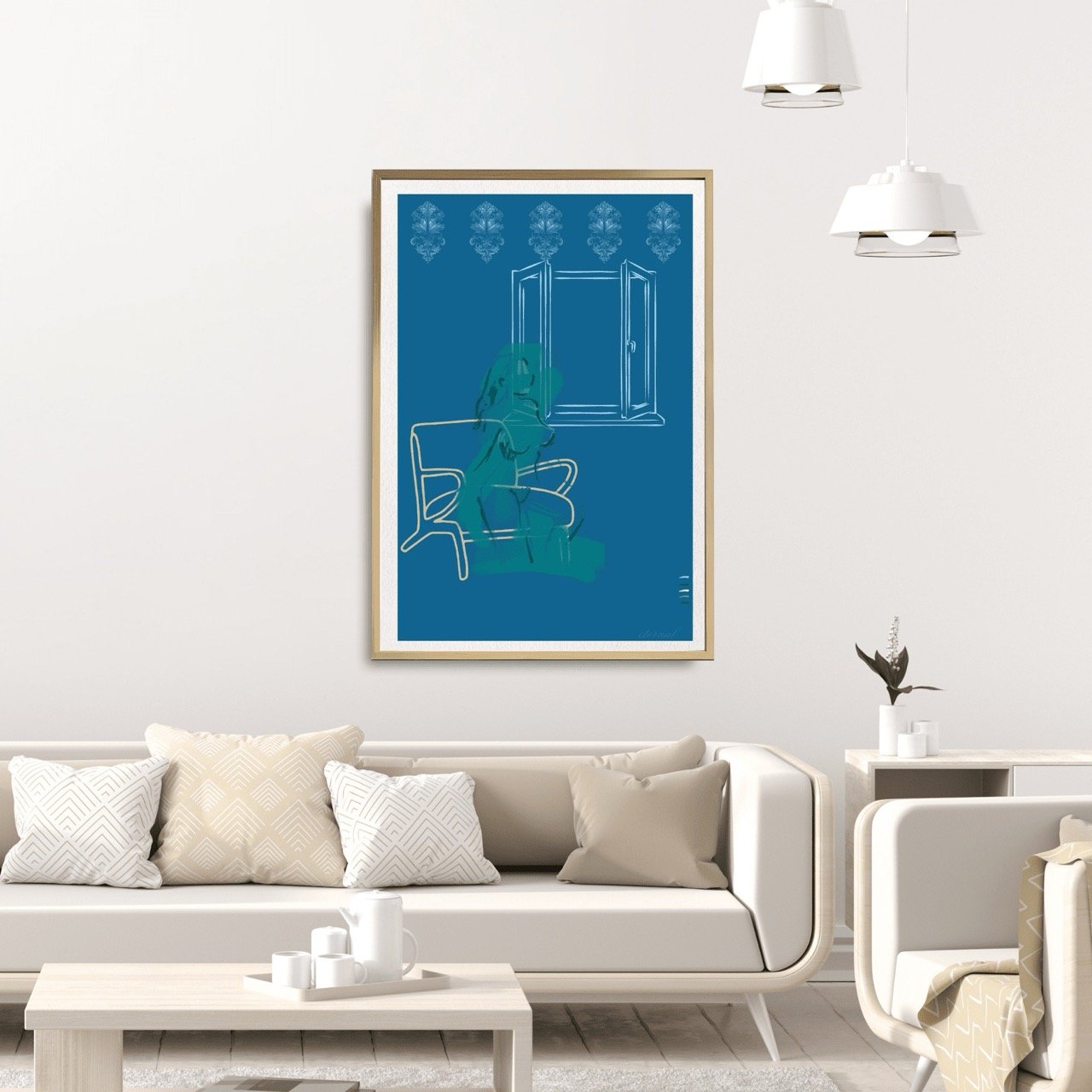 Female figure Nude in Window Wall Art Print, Sydney Artist - Eternal Art Prints - Eternal Art & Design