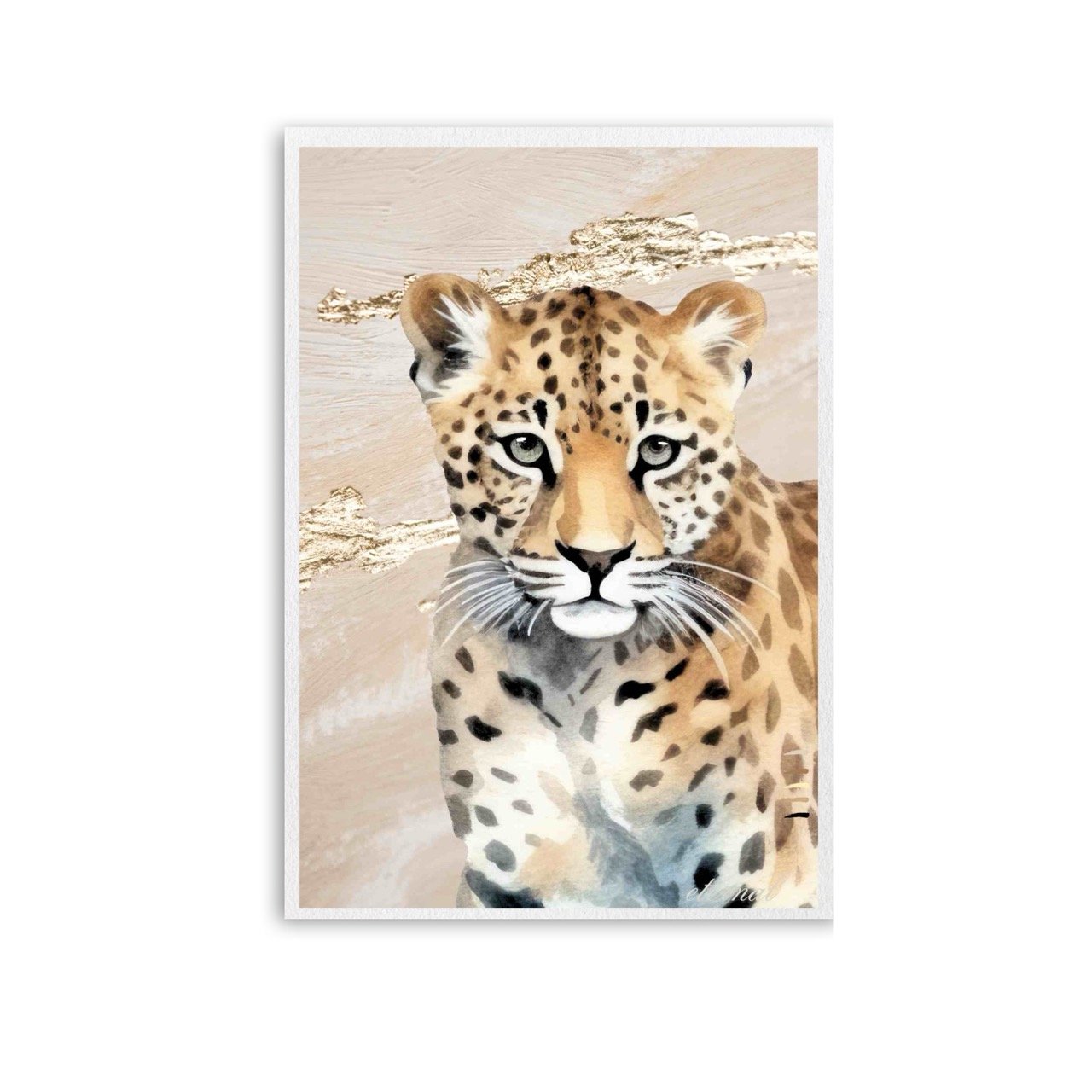 Leopard Cub Wall Art Print - Sydney Artist, Eternal Art Prints - Eternal Art & Design